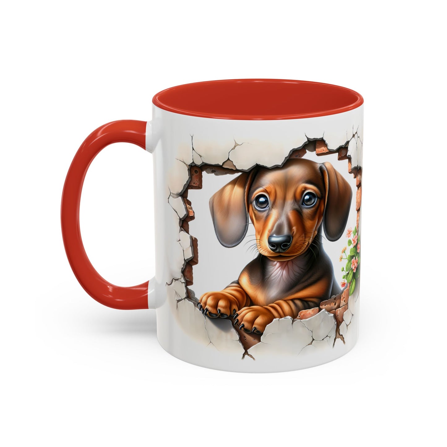 🐾🌭 Dachshund Puppy Accent Mug – Adorable Doxie Coffee Cup ☕❤️