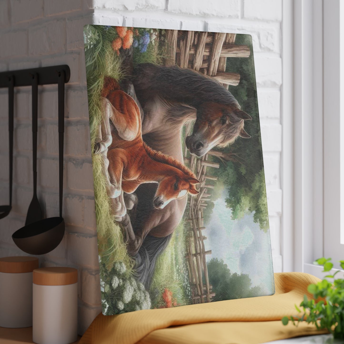 Horse cutting board, farm life decor, farmhouse design, nature-inspired gift, horse lover gift, rustic home accents Charcuterie Board