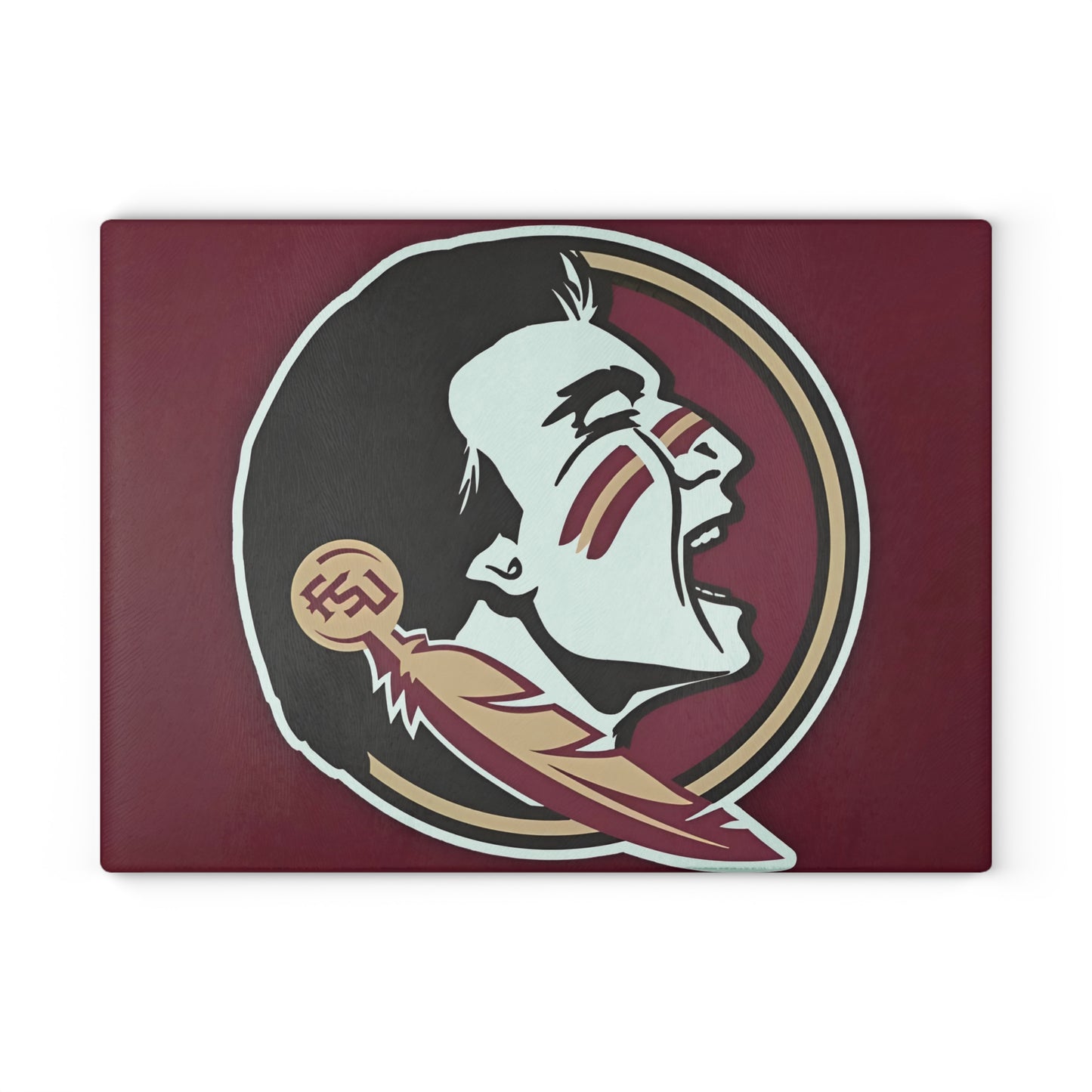 Garnet & Gold Warrior Cutting Board – Bold Spirit for Your Kitchen