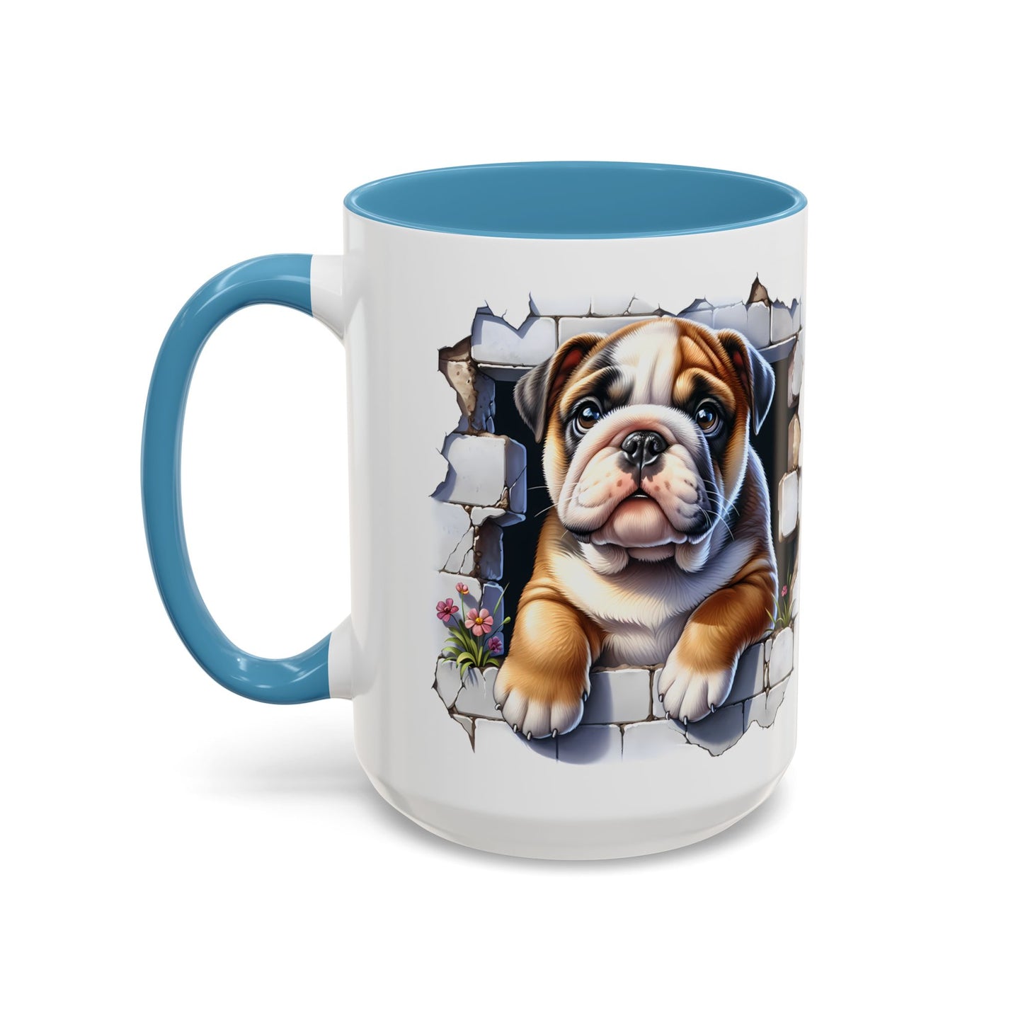 🐶☕ English Bulldog Puppy Accent Mug – Adorable Breakthrough Pup Design ✨rs (11/15oz)