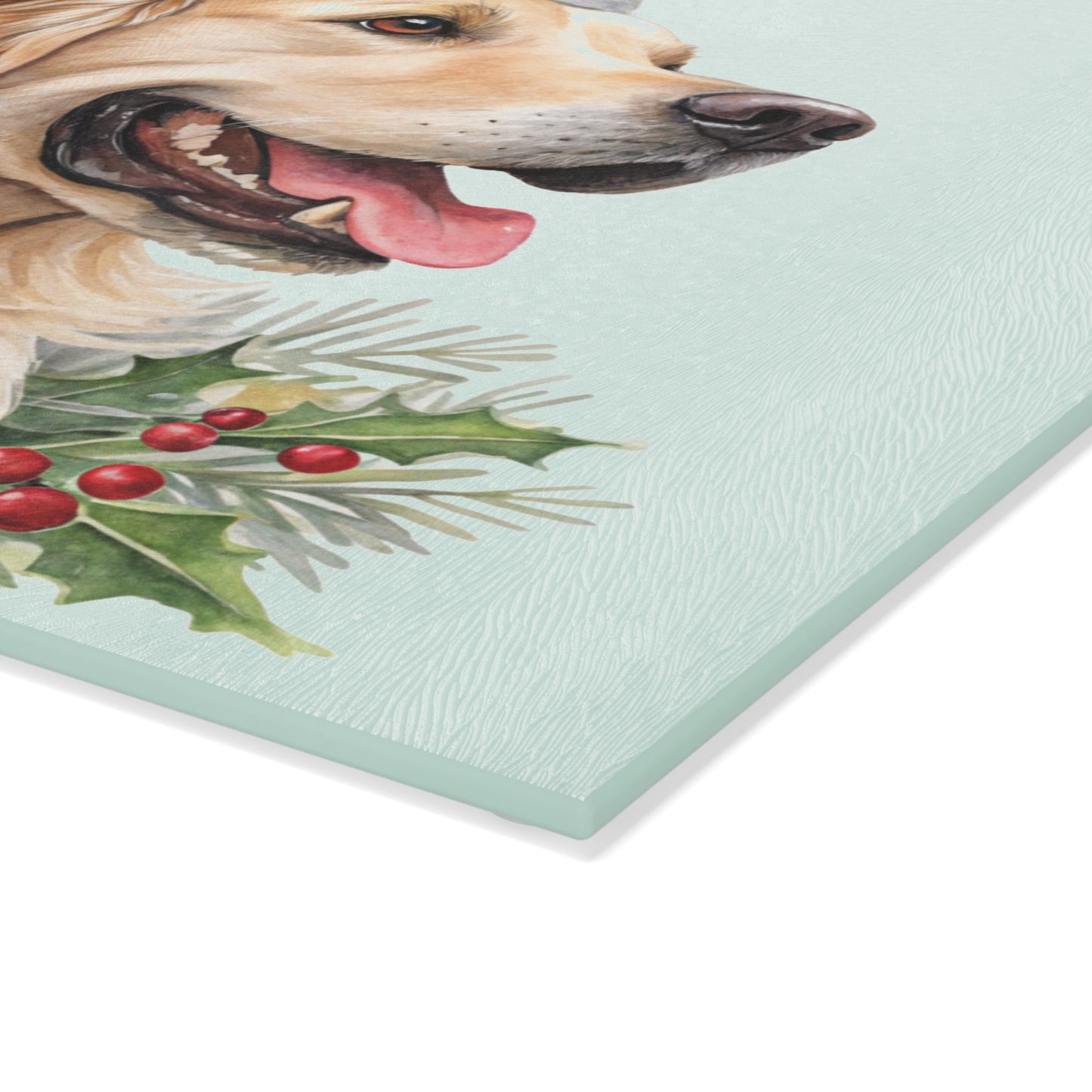 🐾🎅 Golden Retriever Christmas Cutting Board – Festive Holiday Cheer for Dog Lovers 🎄🐶