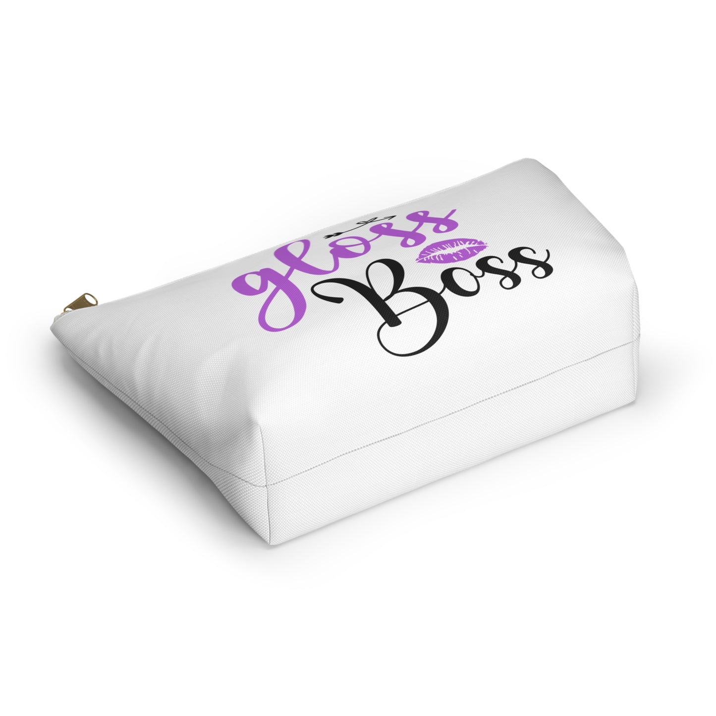 Accessory Pouch – "Gloss Boss" Purple Makeup Bag