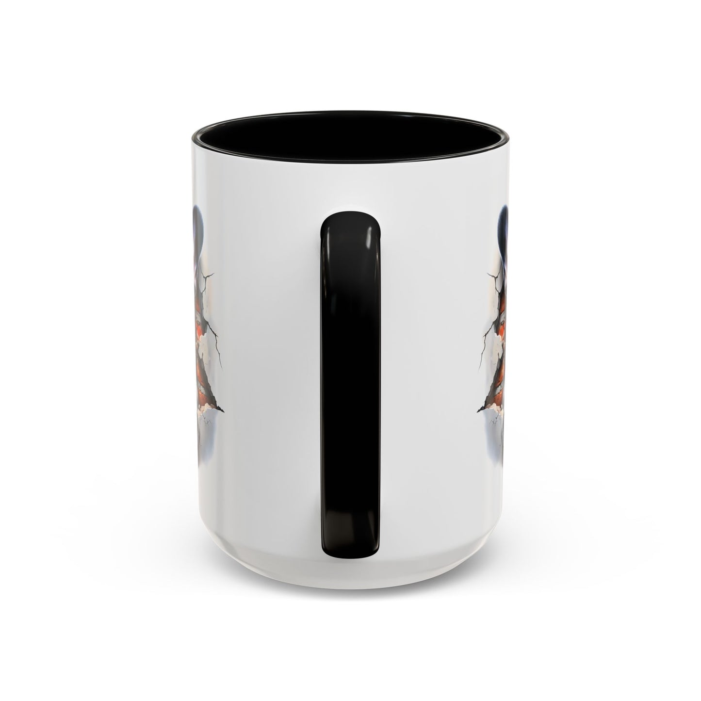 🐾🖤 Black French Bulldog Puppy Accent Mug – Cute Peek-Through Cup for Dog Lovers ☕✨