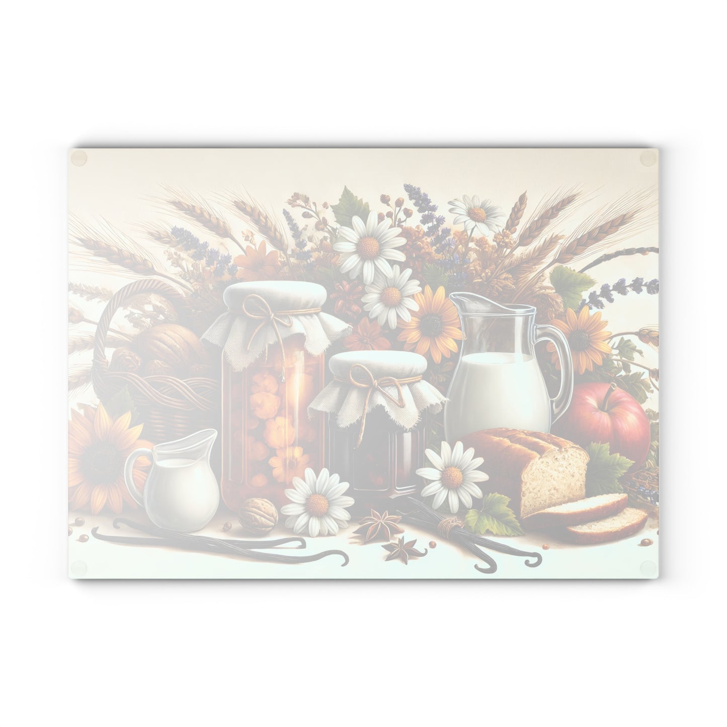 🍞🌻 Country Harvest Cutting Board – Rustic Autumn Charm for Your Kitchen