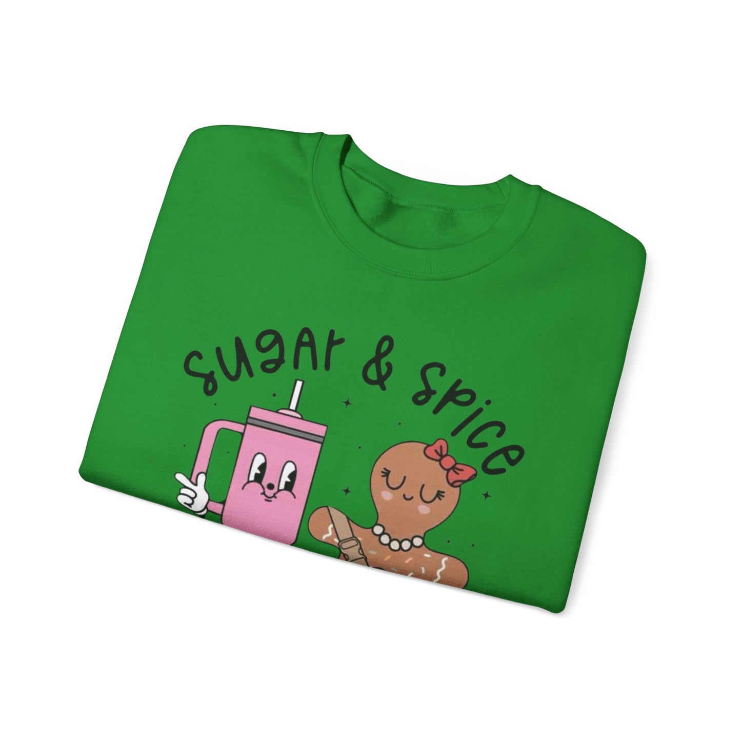 🍬✨ Sugar & Spice Sweatshirt – Sweet Gingerbread & Cozy Vibes 🎄☕