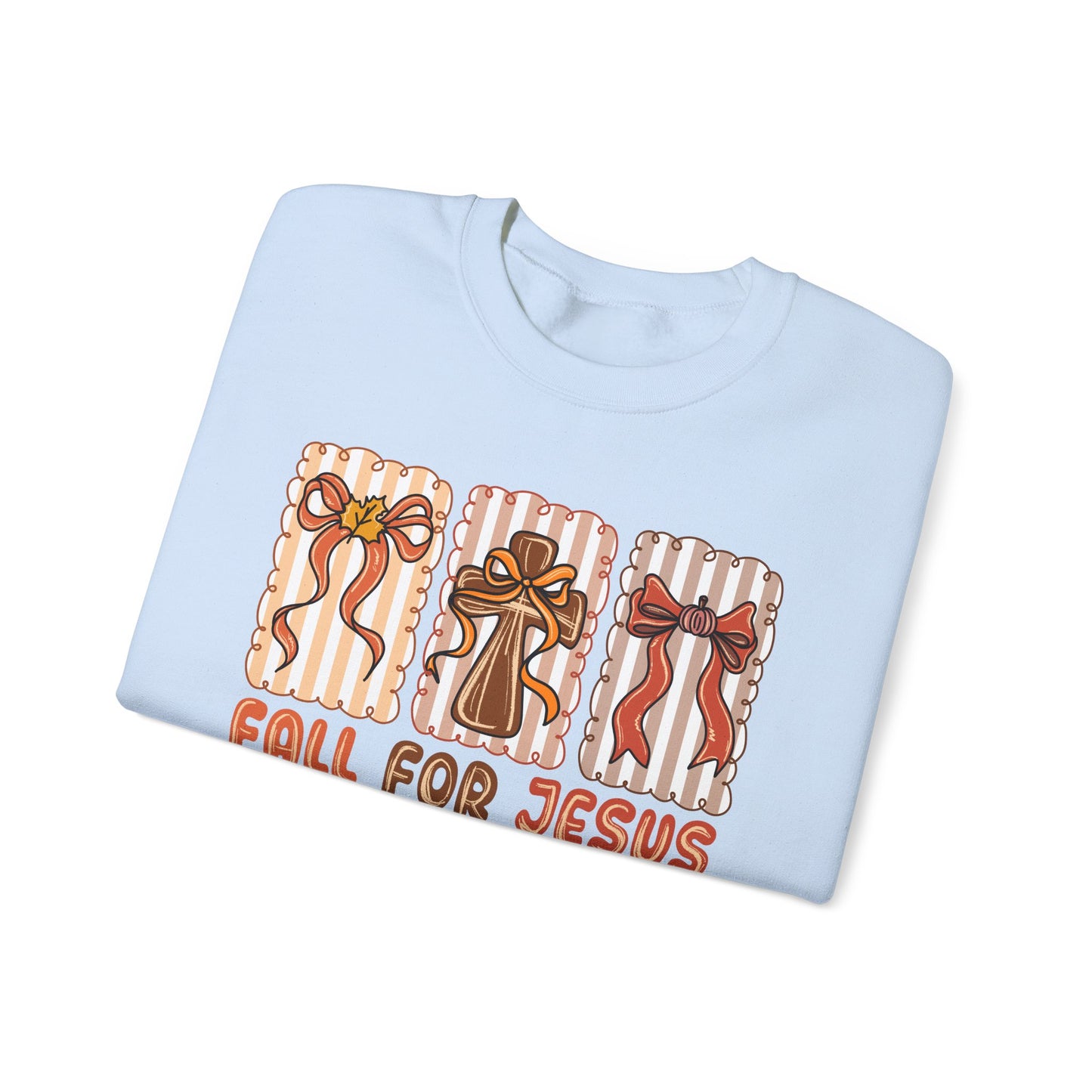 🍂✝️ Fall For Jesus – “He Never Leaves” Sweatshirt