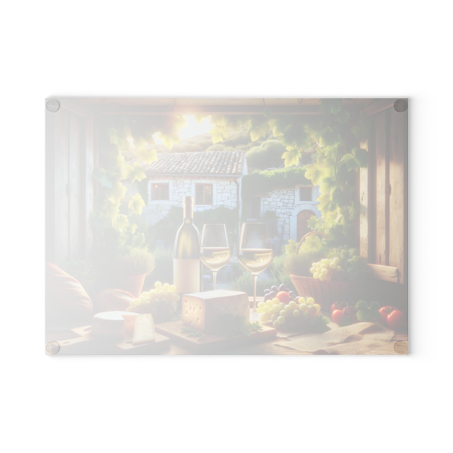 Tabla de cortar con ventana para vinos y quesos toscanos: un sabor de Italia para tu cocina