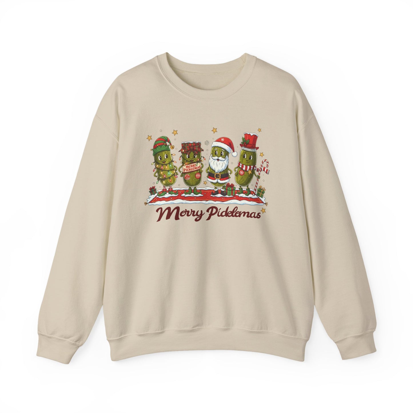 🎄🥒 Merry Picklemas Sweatshirt – Funny Holiday Dill-Lovers Gift