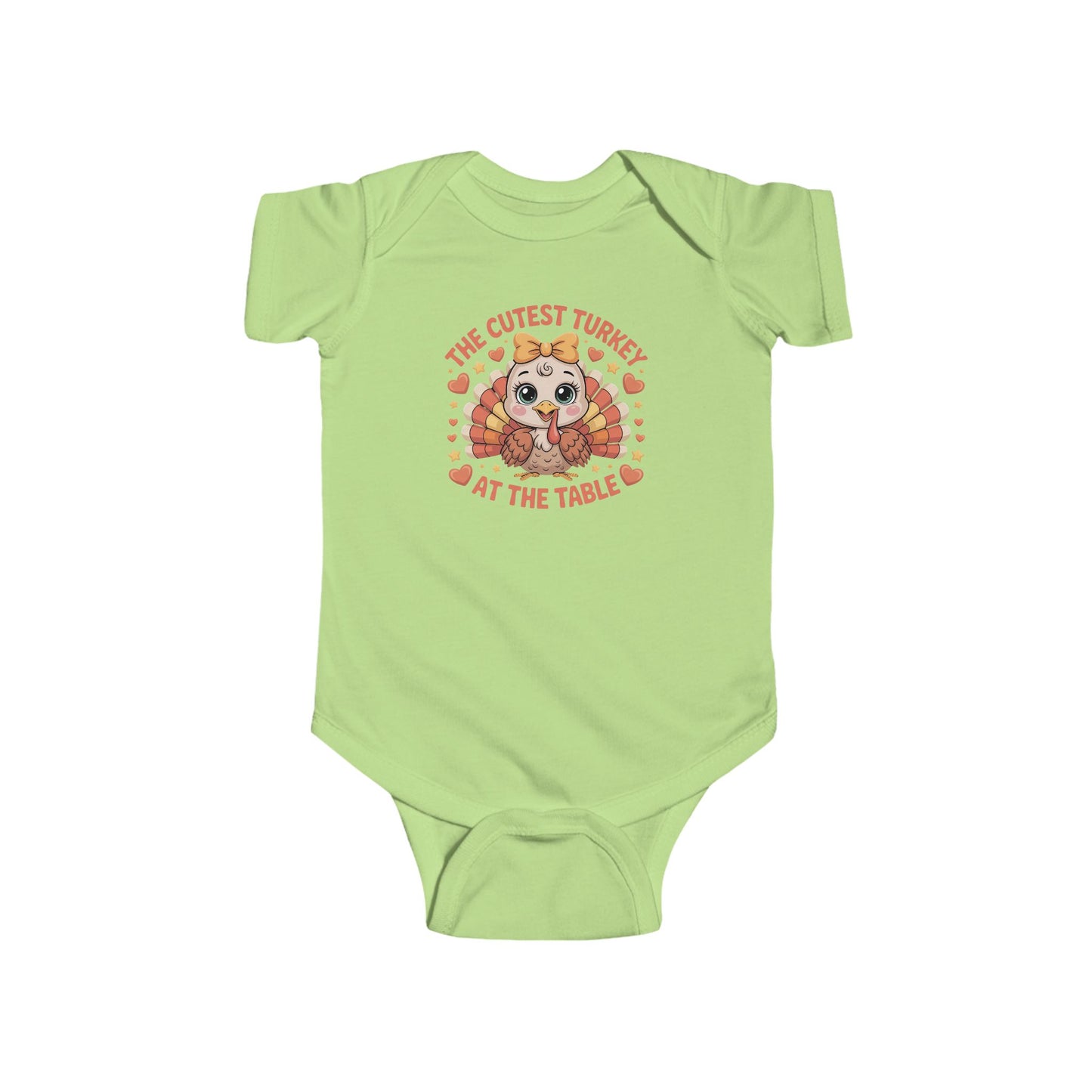 🦃💛 The Cutest Turkey at the Table Baby Onesie – Adorable Thanksgiving Outfit for Babies 🧡🍂