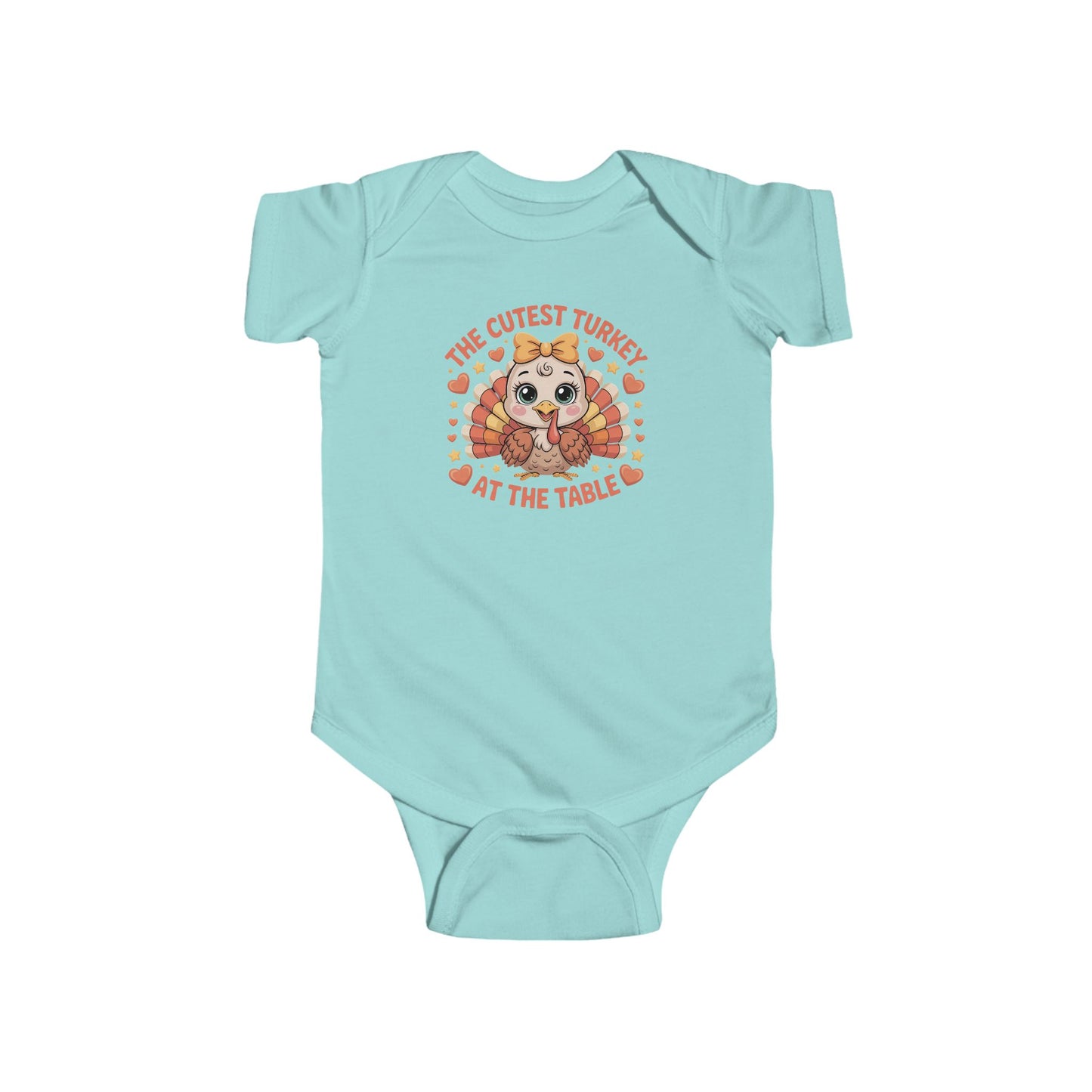 🦃💛 The Cutest Turkey at the Table Baby Onesie – Adorable Thanksgiving Outfit for Babies 🧡🍂