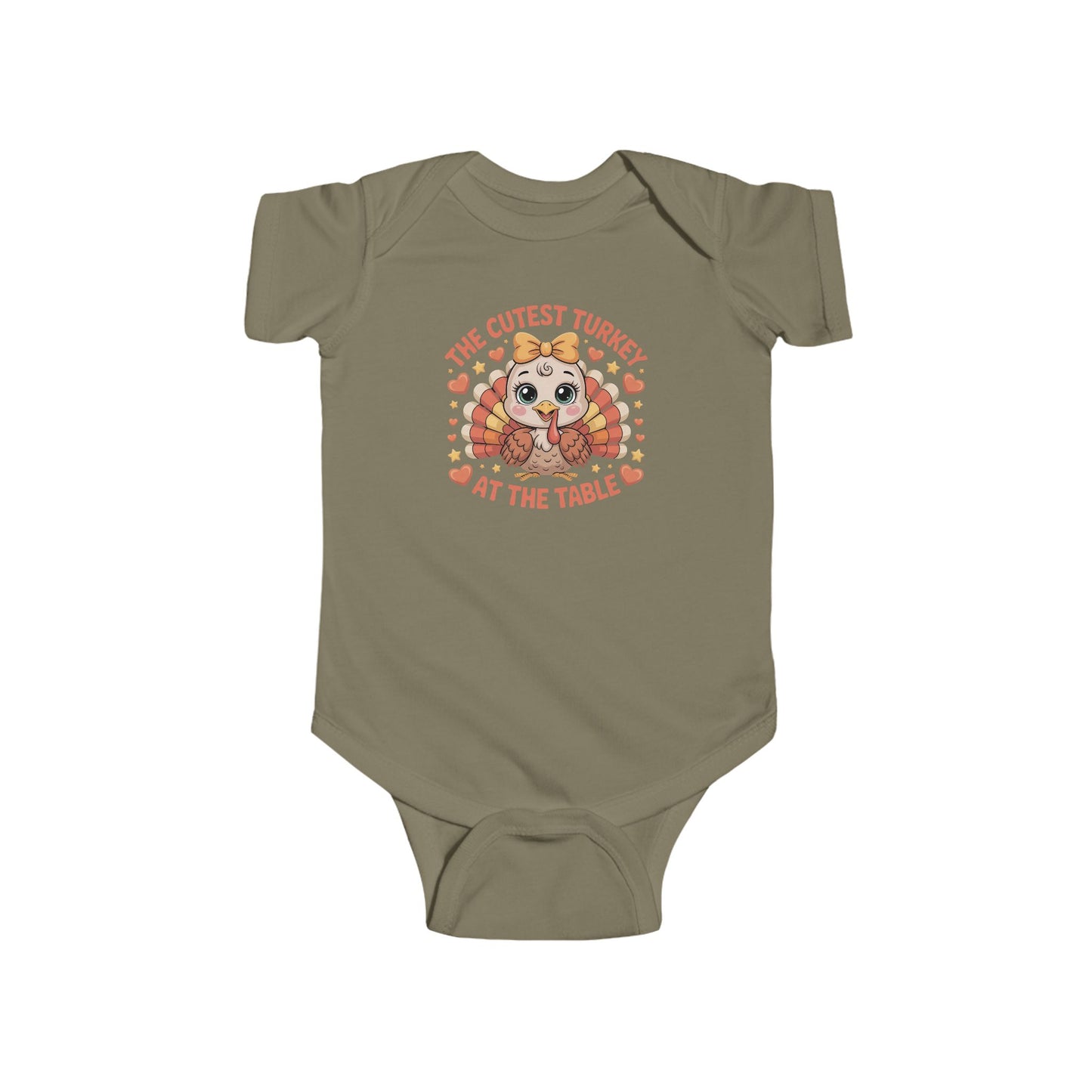 🦃💛 The Cutest Turkey at the Table Baby Onesie – Adorable Thanksgiving Outfit for Babies 🧡🍂