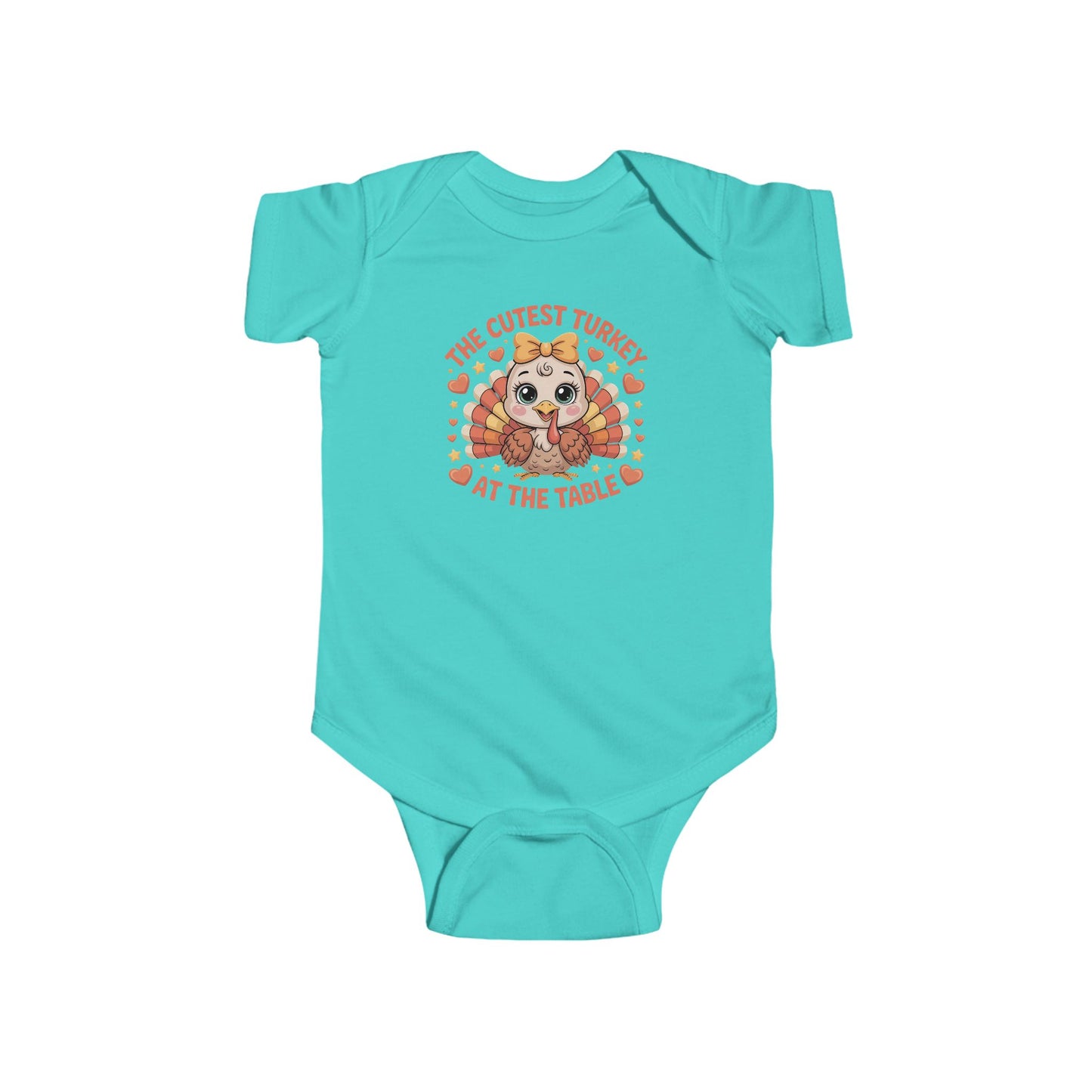 🦃💛 The Cutest Turkey at the Table Baby Onesie – Adorable Thanksgiving Outfit for Babies 🧡🍂
