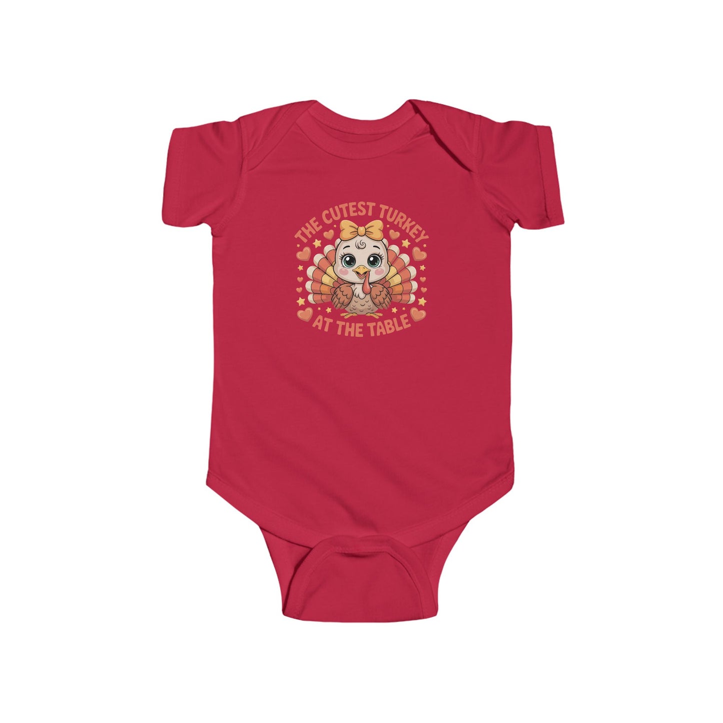 🦃💛 The Cutest Turkey at the Table Baby Onesie – Adorable Thanksgiving Outfit for Babies 🧡🍂