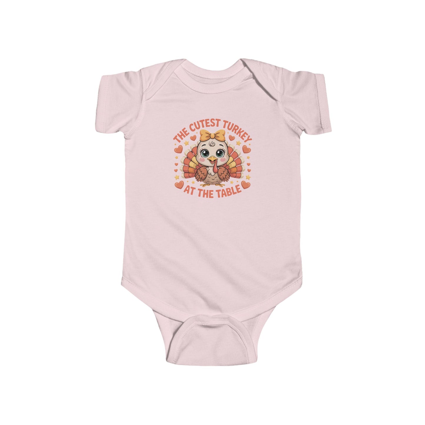 🦃💛 The Cutest Turkey at the Table Baby Onesie – Adorable Thanksgiving Outfit for Babies 🧡🍂