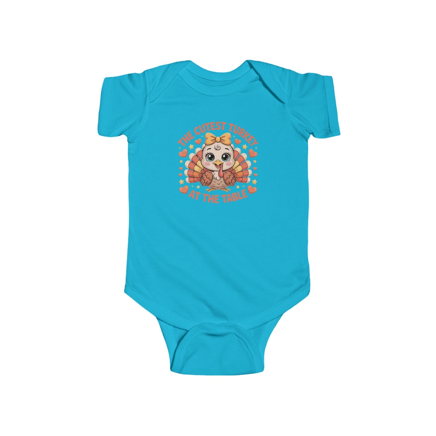 🦃💛 The Cutest Turkey at the Table Baby Onesie – Adorable Thanksgiving Outfit for Babies 🧡🍂