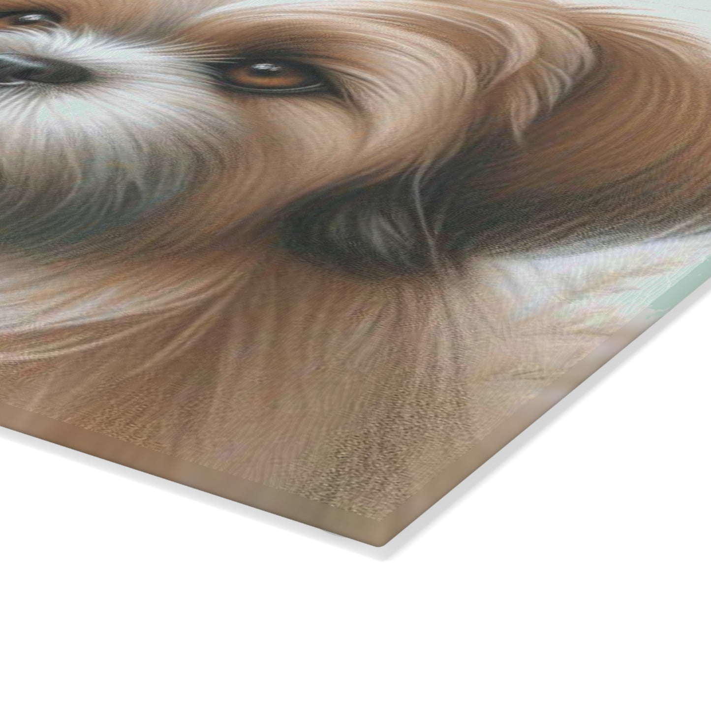 🐾 Shih Tzu & Daisies Cutting Board – Sweet Charm for Your Kitchen 🐶🌼
