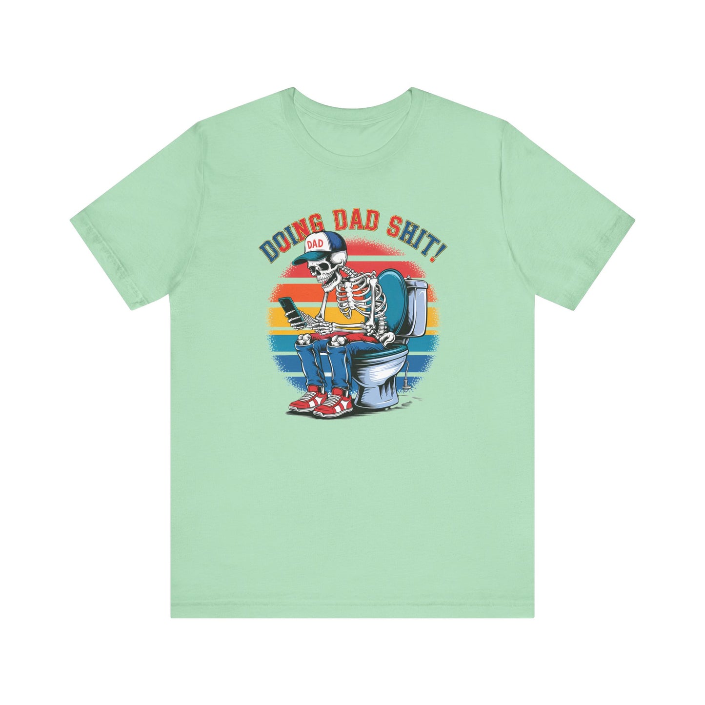 🧻 HACIENDO CABRAS DE PAPÁ | Camiseta gráfica divertida con esqueleto en el inodoro