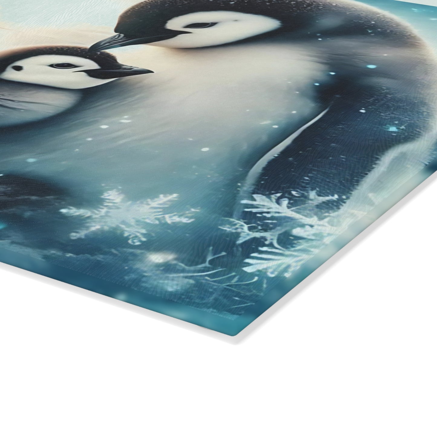 🐧❄️ Penguin Love Arctic Cutting Board – Serenity & Style for Your Kitchen ❄️🐧