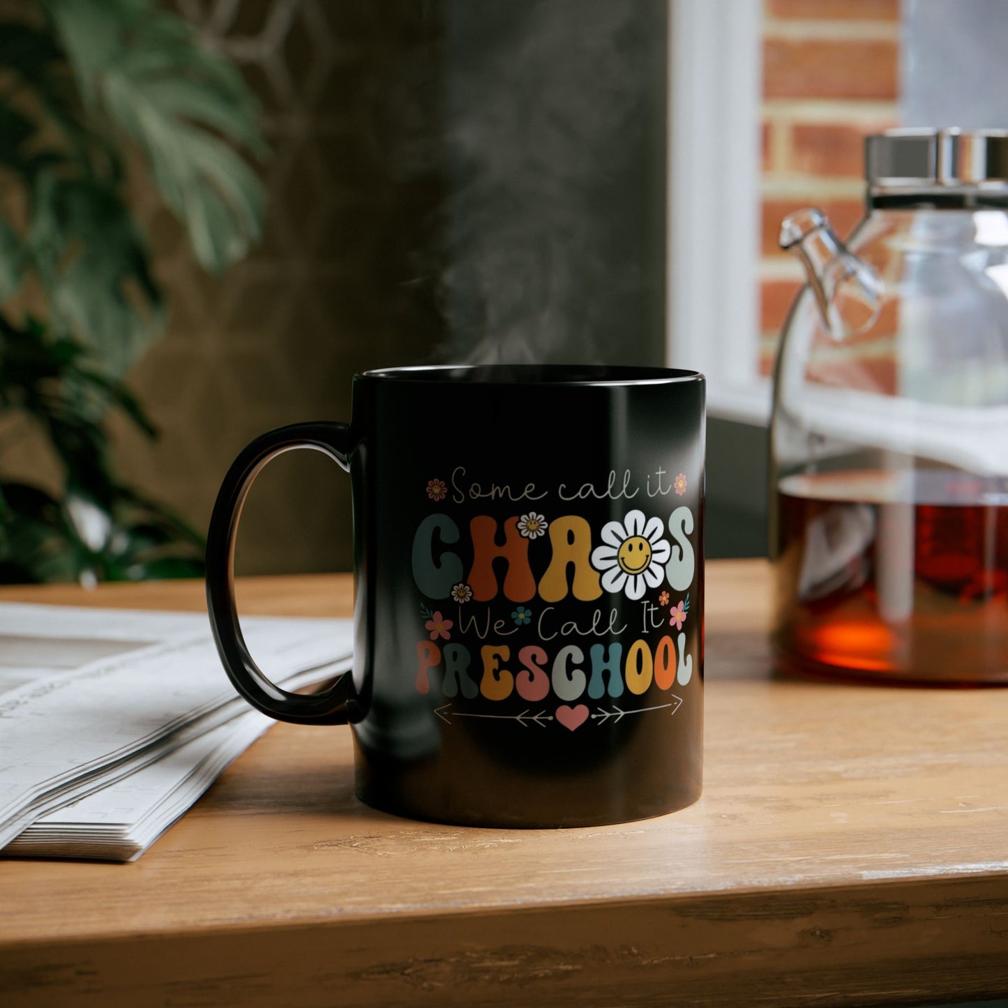 Algunos lo llaman caos, nosotros lo llamamos preescolar – Taza de café bohemia