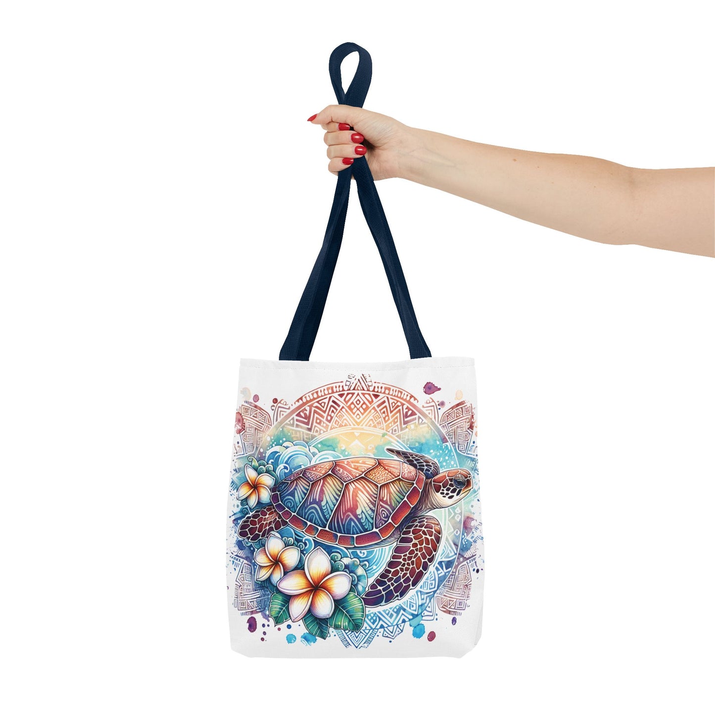 🐢 Tropical Sea Turtle Tote Bag – Coastal, Artistic & Practical 🌺