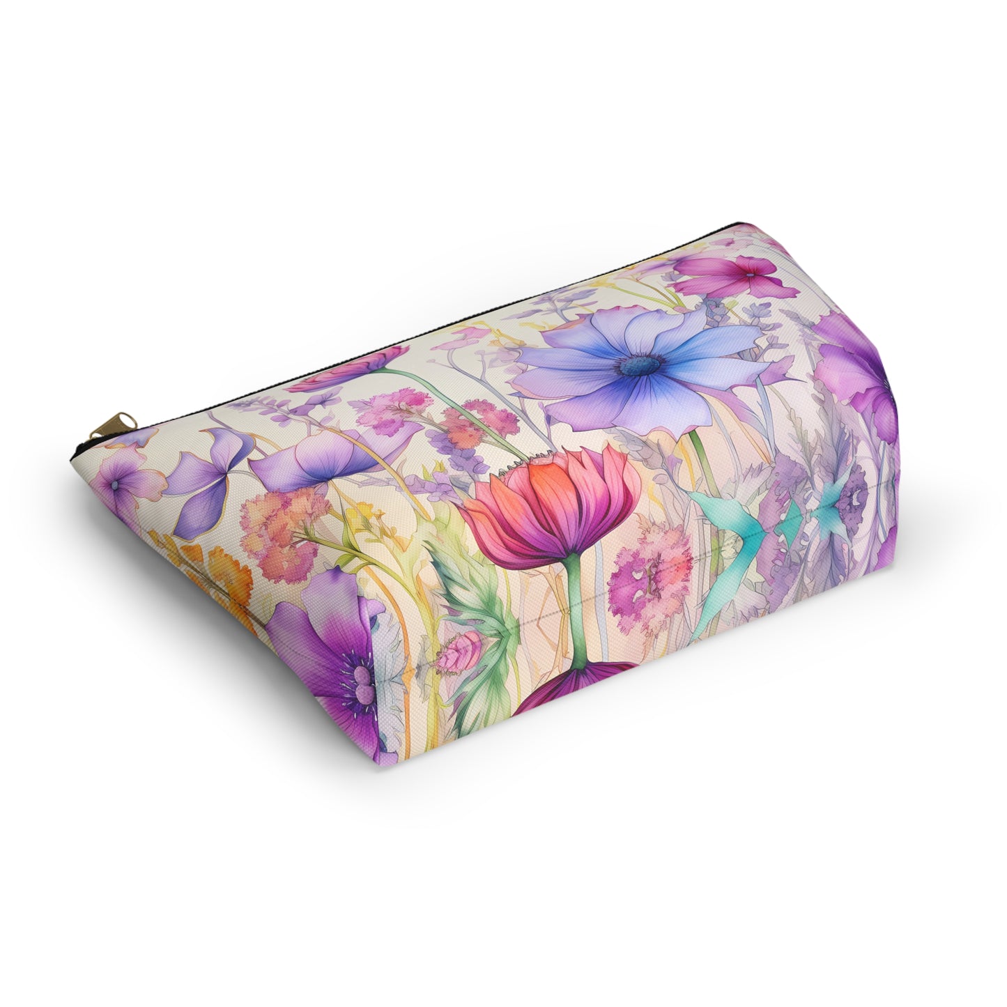 Accessory Pouch – Floral Garden Makeup Bag