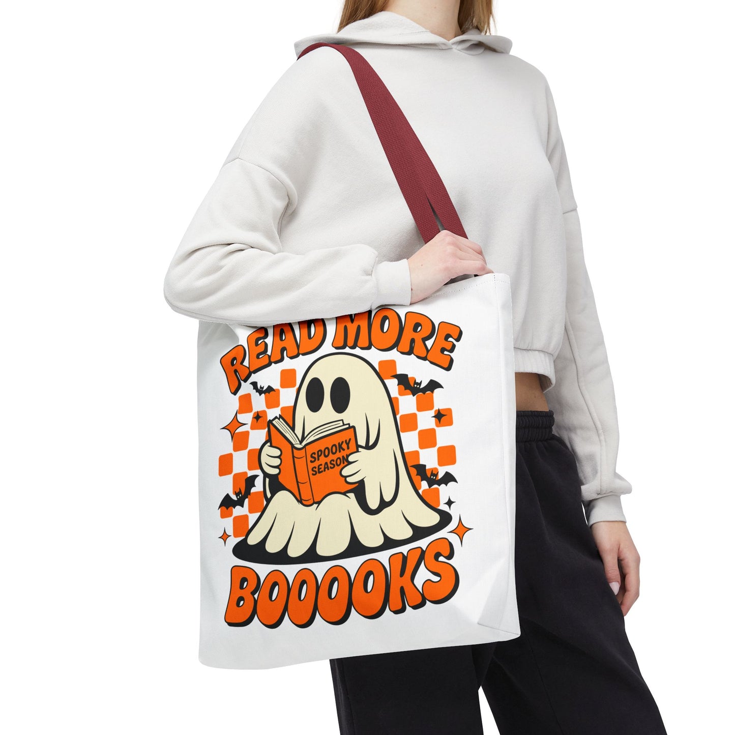 📚 Read More Booooks Halloween Tote Bag – Spooky Reads in Style 👻👜