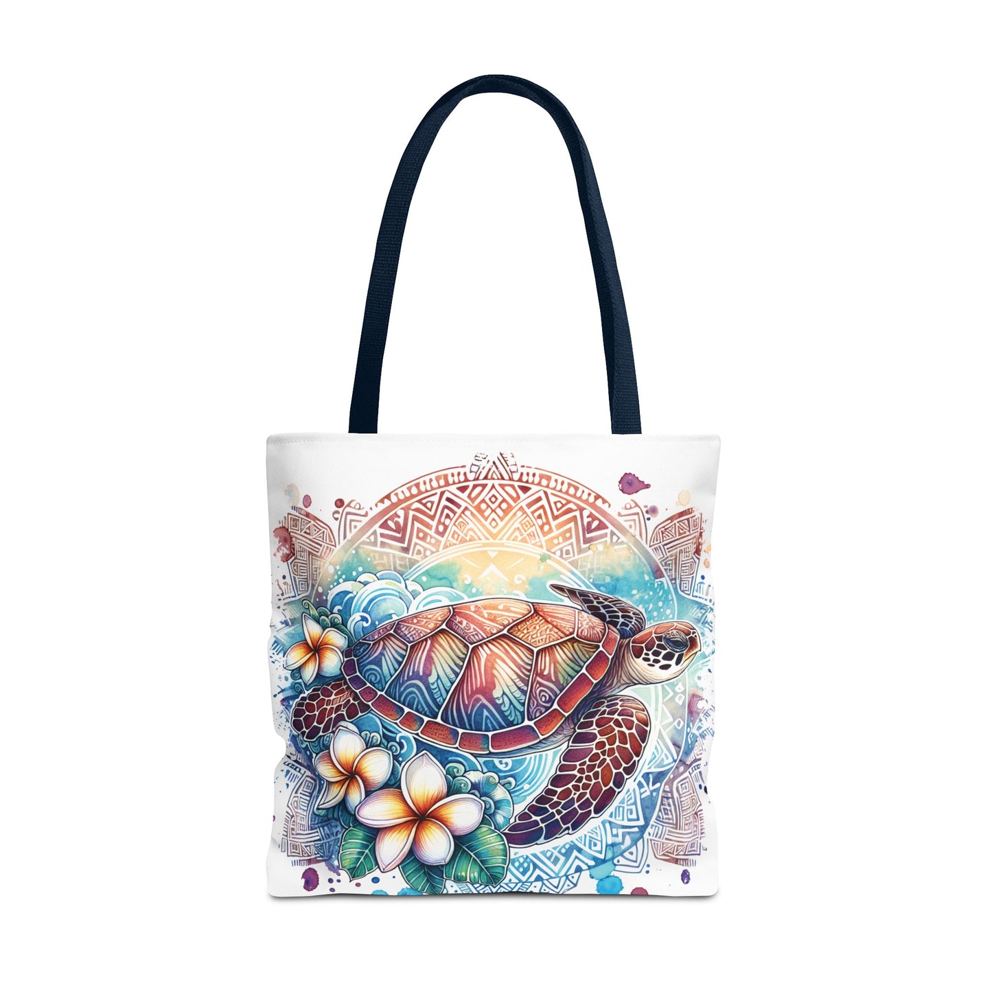 🐢 Tropical Sea Turtle Tote Bag – Coastal, Artistic & Practical 🌺