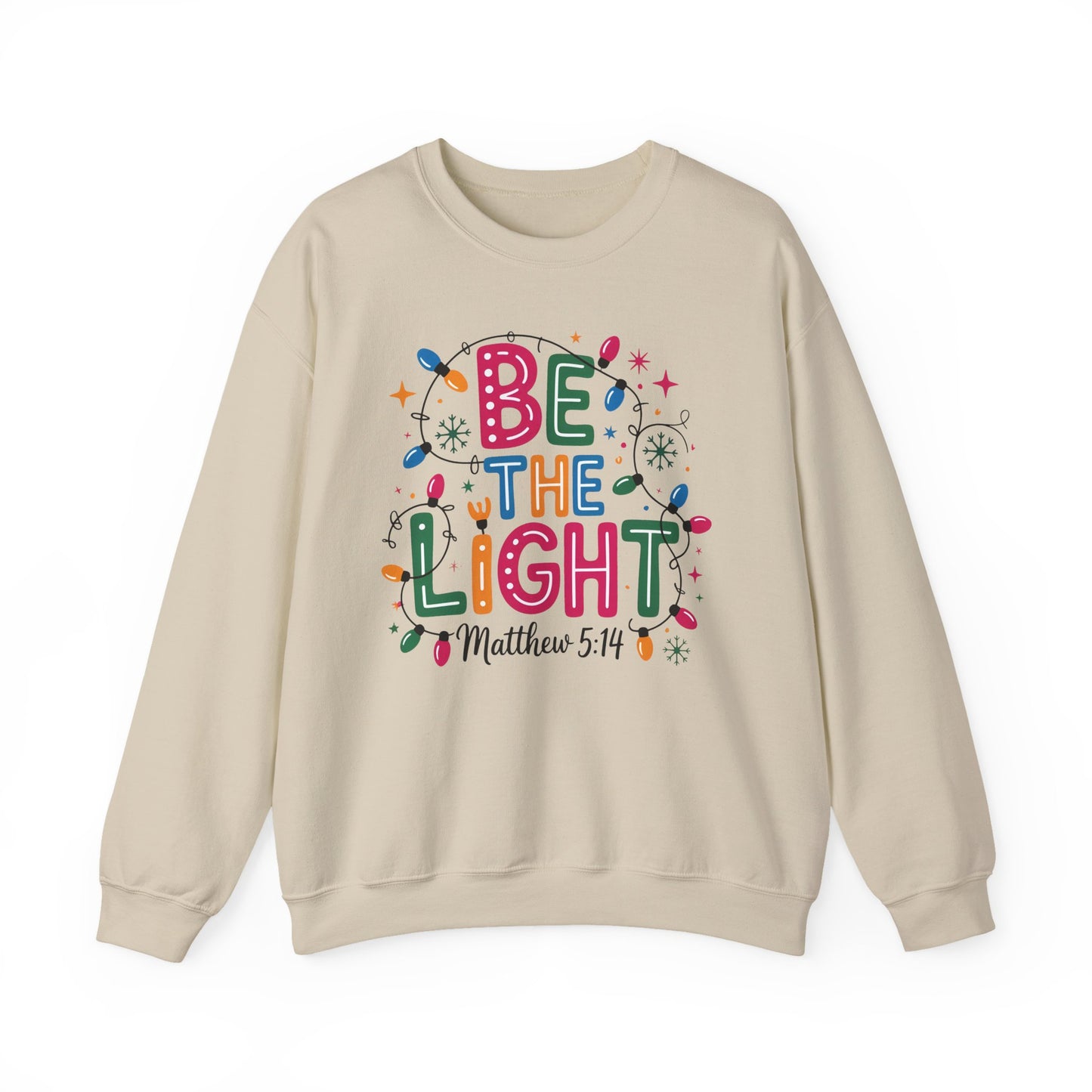 ✨🕯️ Be The Light – Matthew 5:14 Sweatshirt 🌟🎄
