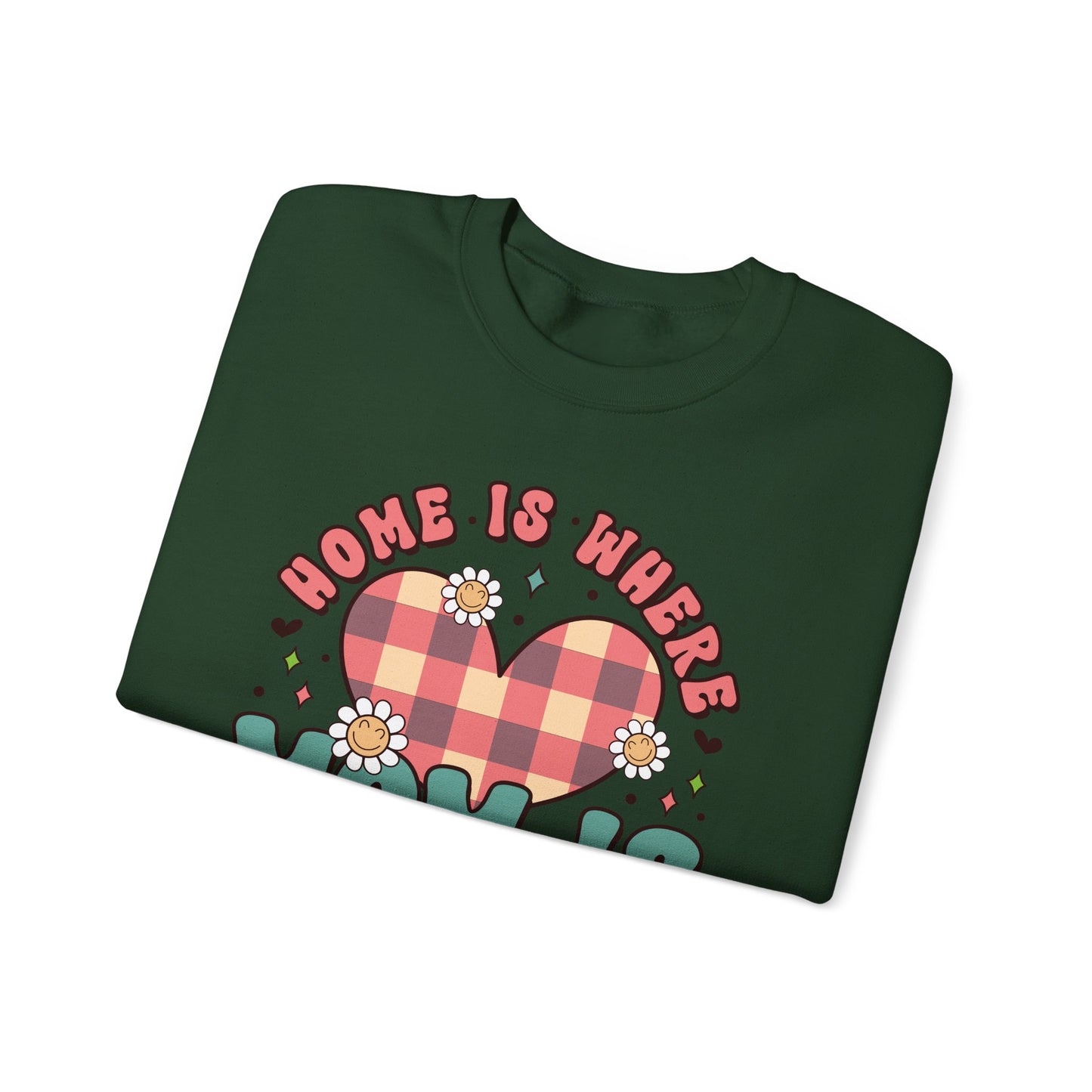 💖🏡 Home Is Where Mom Is Sweatshirt – Cozy Gift for Mothers