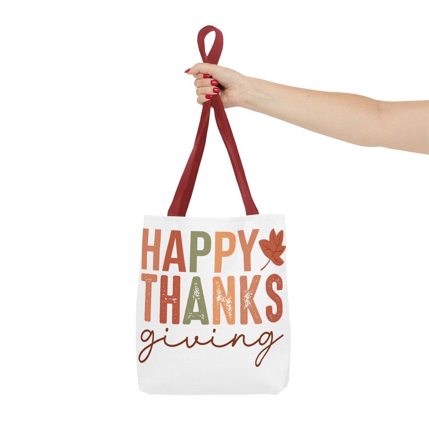 🍁 Rustic Happy Thanksgiving Tote Bag – Simple Charm for the Season 🍂🧡