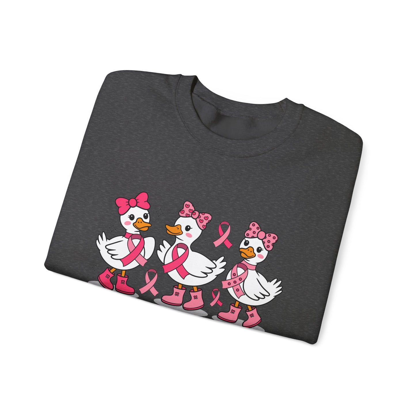 🎀🦆 In October We Wear Pink Duck Sweatshirt – Cute & Courageous Support 💗