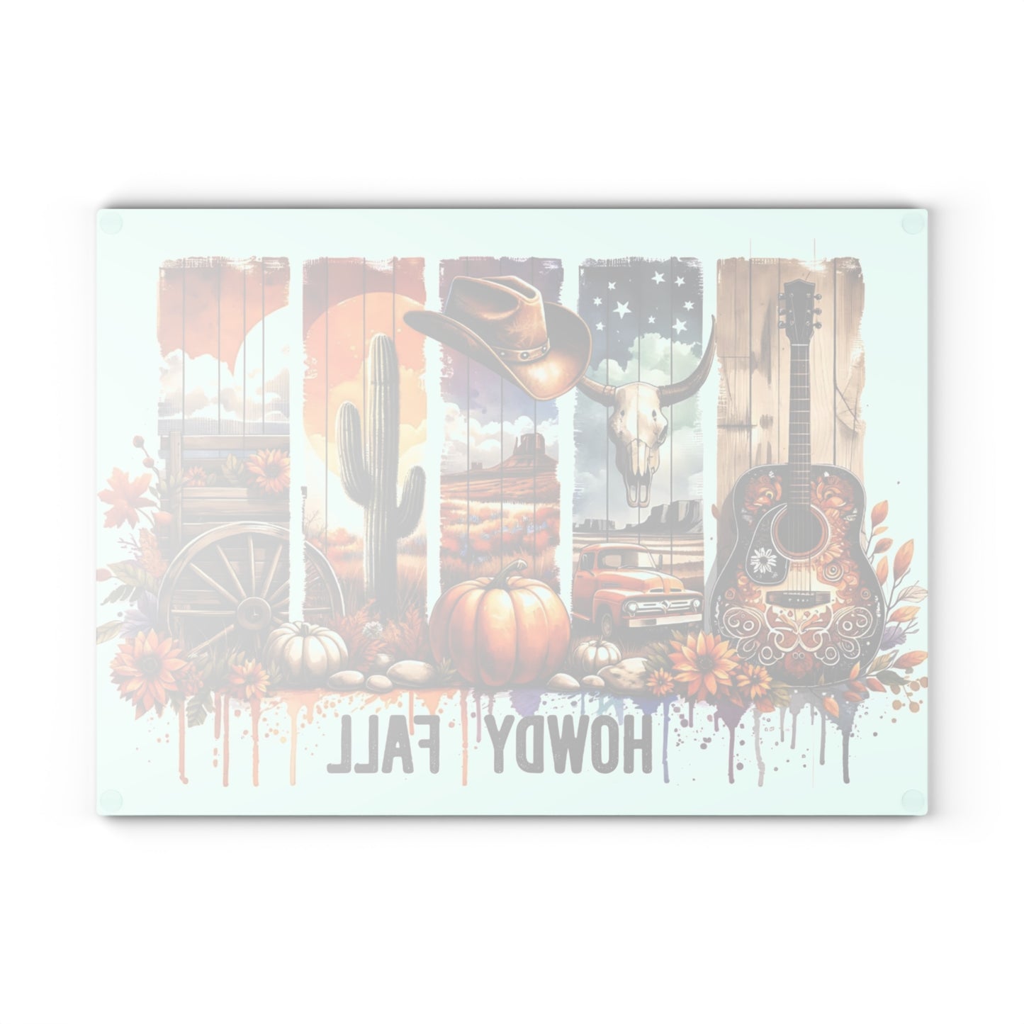 🍂🎸 Howdy Fall Cutting Board – Rustic Western Charm for Your Autumn Kitchen 🤠🌻