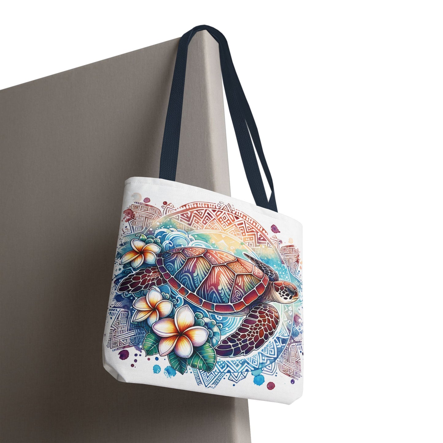 🐢 Tropical Sea Turtle Tote Bag – Coastal, Artistic & Practical 🌺