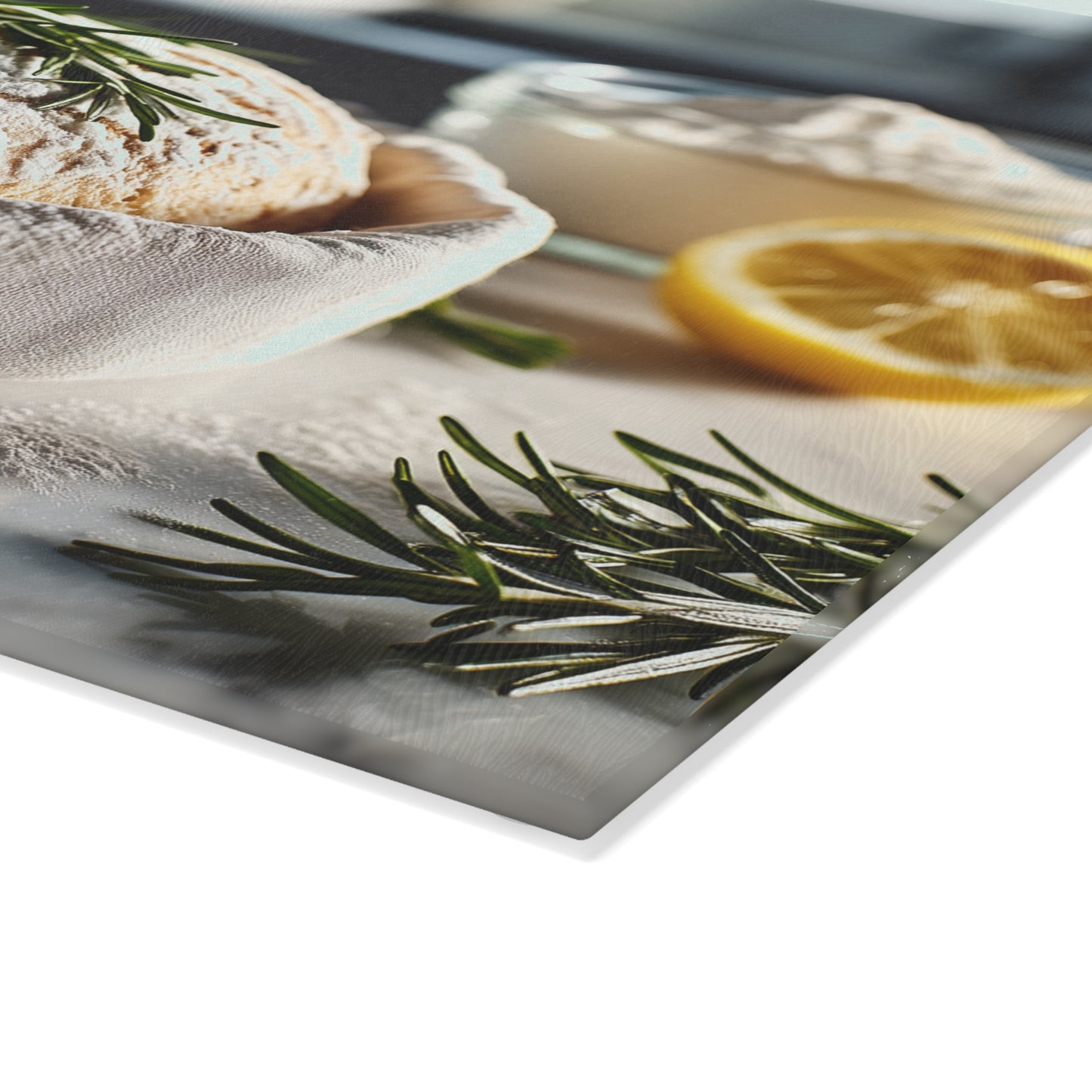 🍋🌿 Rustic Kitchen Bread & Herbs Cutting Board – Freshly Baked Charm for Your Kitchen 🍞