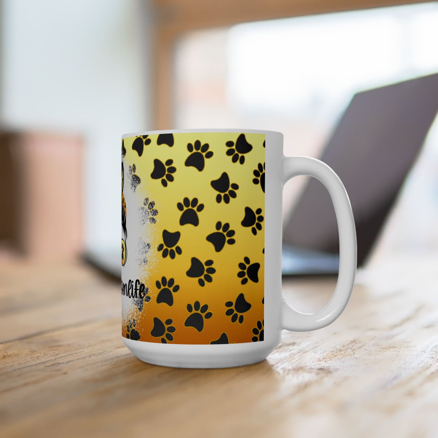 🐾 #dogmomlife – Cute & Fun Mug for Dog Moms 🐶