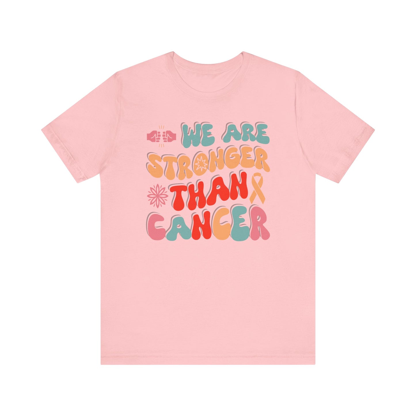 💪 We Are Stronger Than Cancer T-Shirt – Bold Awareness & Support Graphic Tee 🎗️