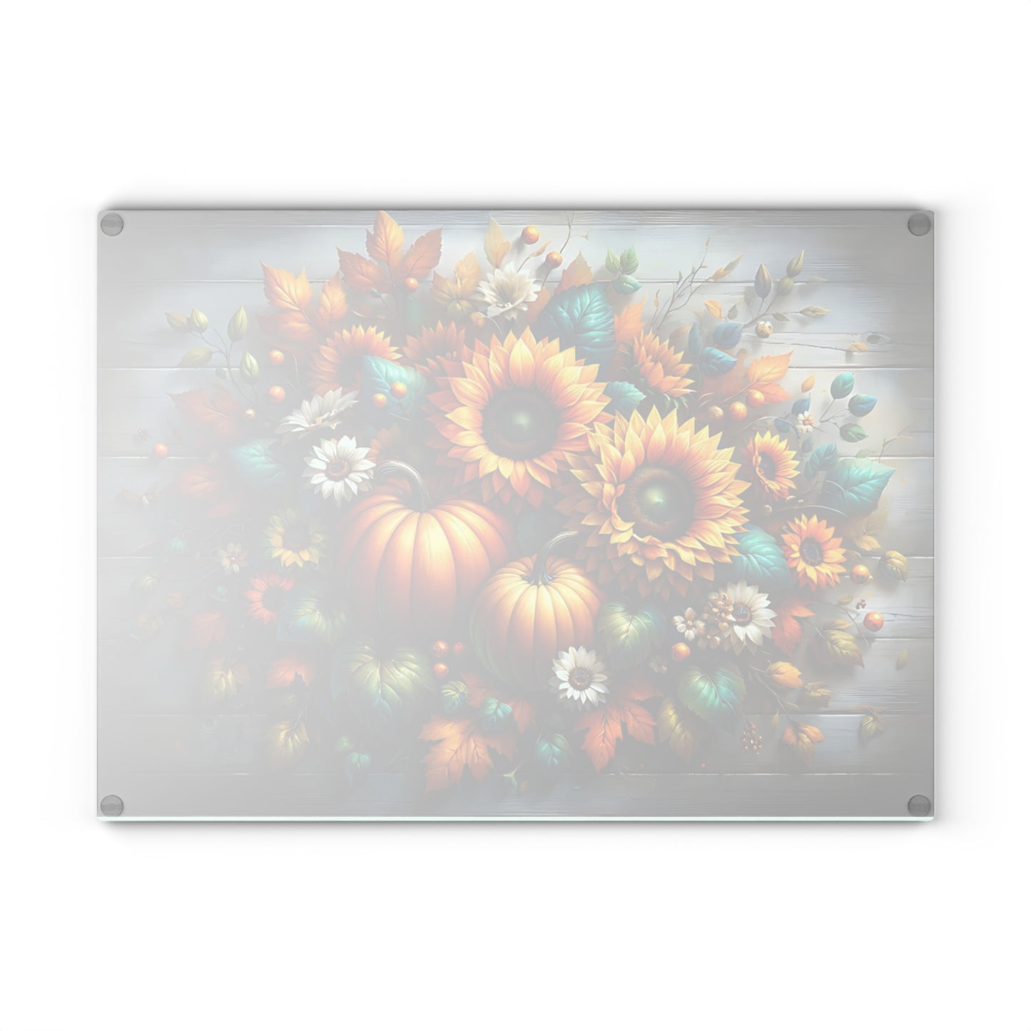 🌻🎃 Autumn Sunflower & Pumpkin Cutting Board – Rustic Harvest Charm for Your Kitchen 🍂✨