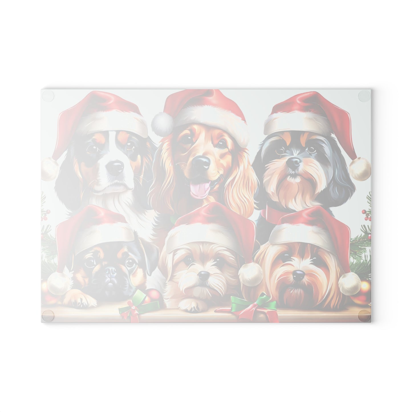 🎄🐾 Christmas Dogs Cutting Board – Festive Cheer for Your Holiday Kitchen 🎅