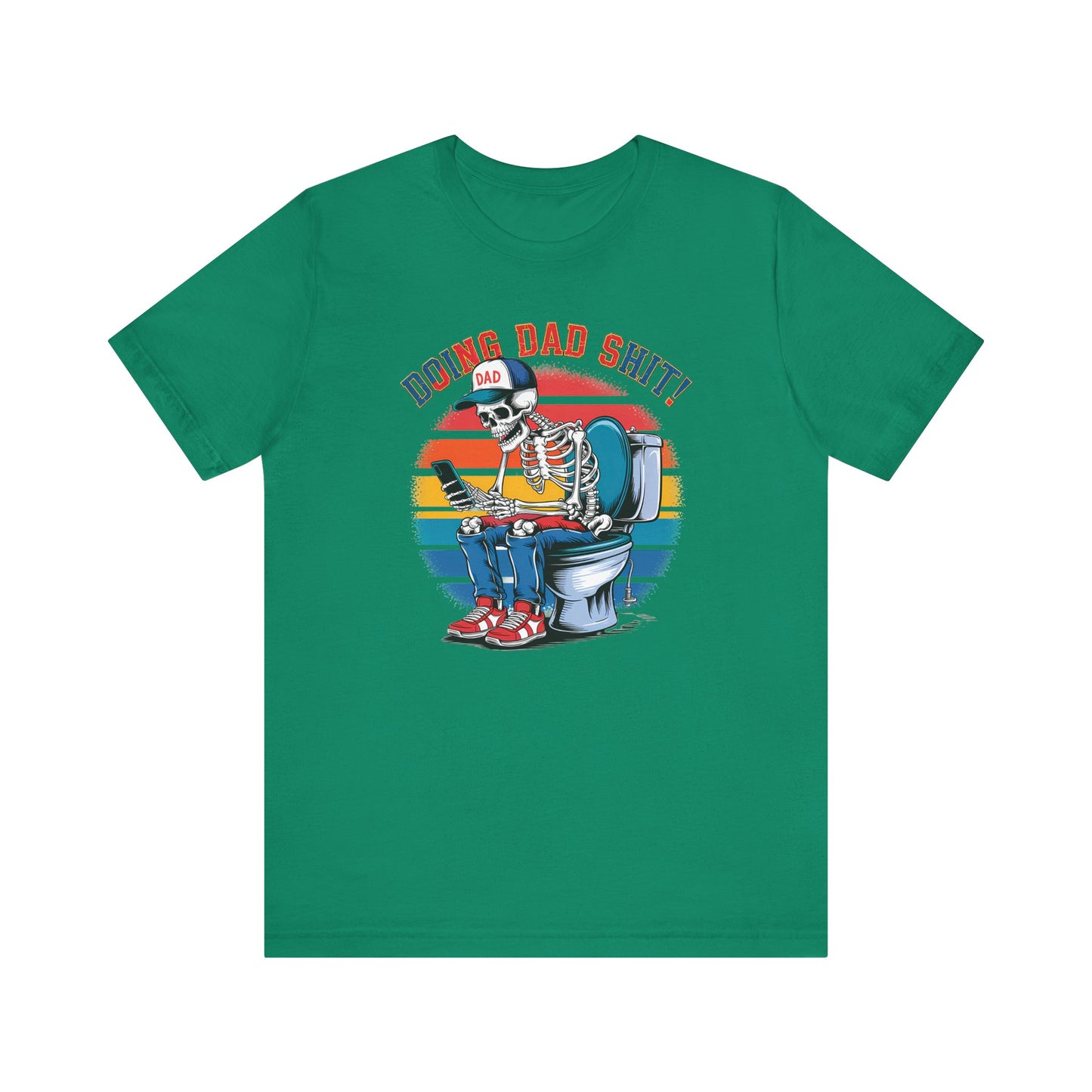 🧻 HACIENDO CABRAS DE PAPÁ | Camiseta gráfica divertida con esqueleto en el inodoro