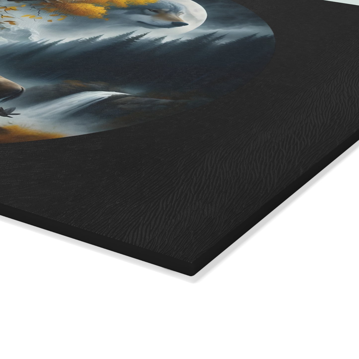 🌌 Mystic Bison Moonlight Cutting Board – Wilderness Spirit for Your Kitchen 🦬