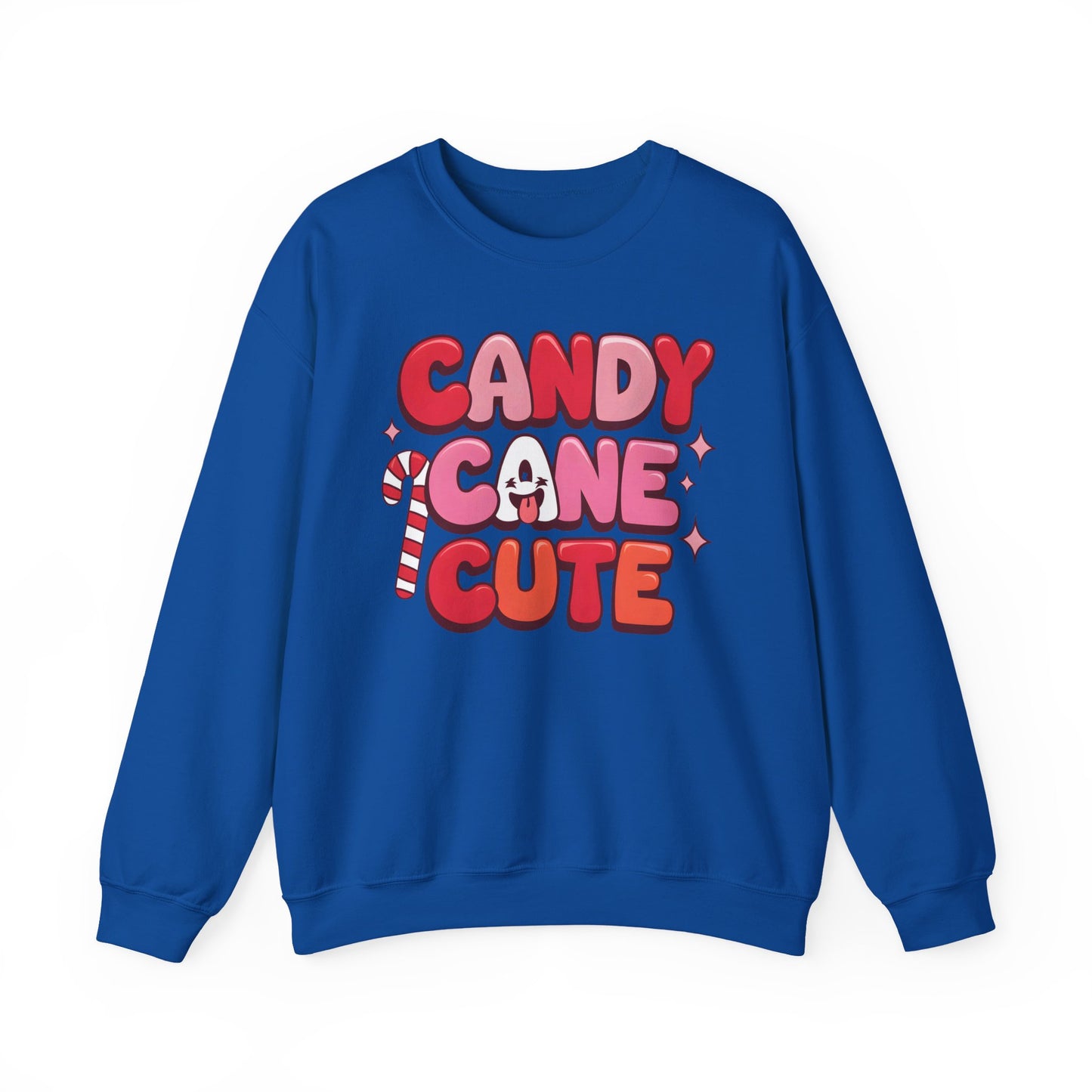 🎀🍭 Candy Cane Cute Women’s Christmas Sweatshirt – Soft, Cozy & Playful Holiday Style
