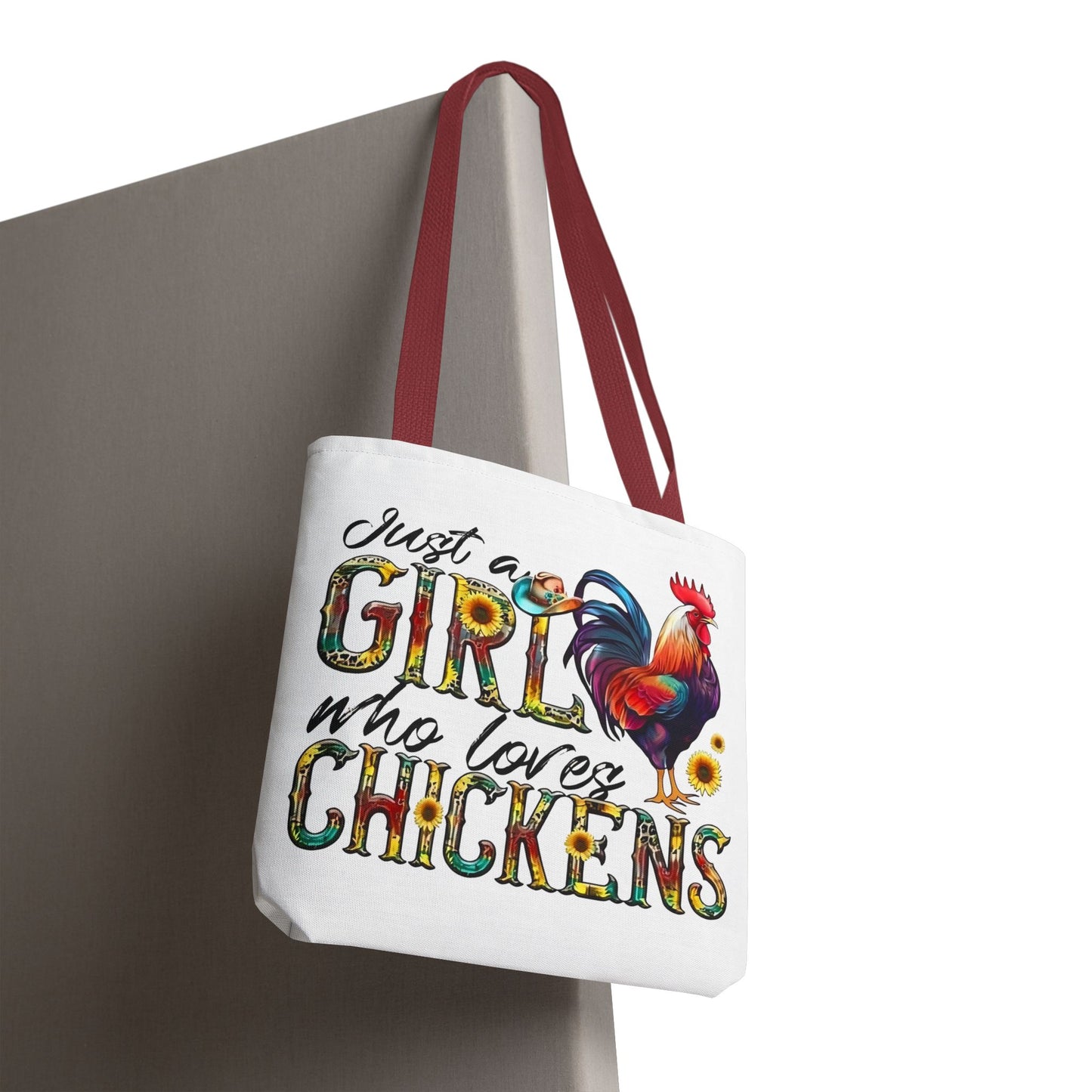 🐔 Solo una chica que ama las gallinas: Bolsa de tela estilo granja para amantes de las gallinas