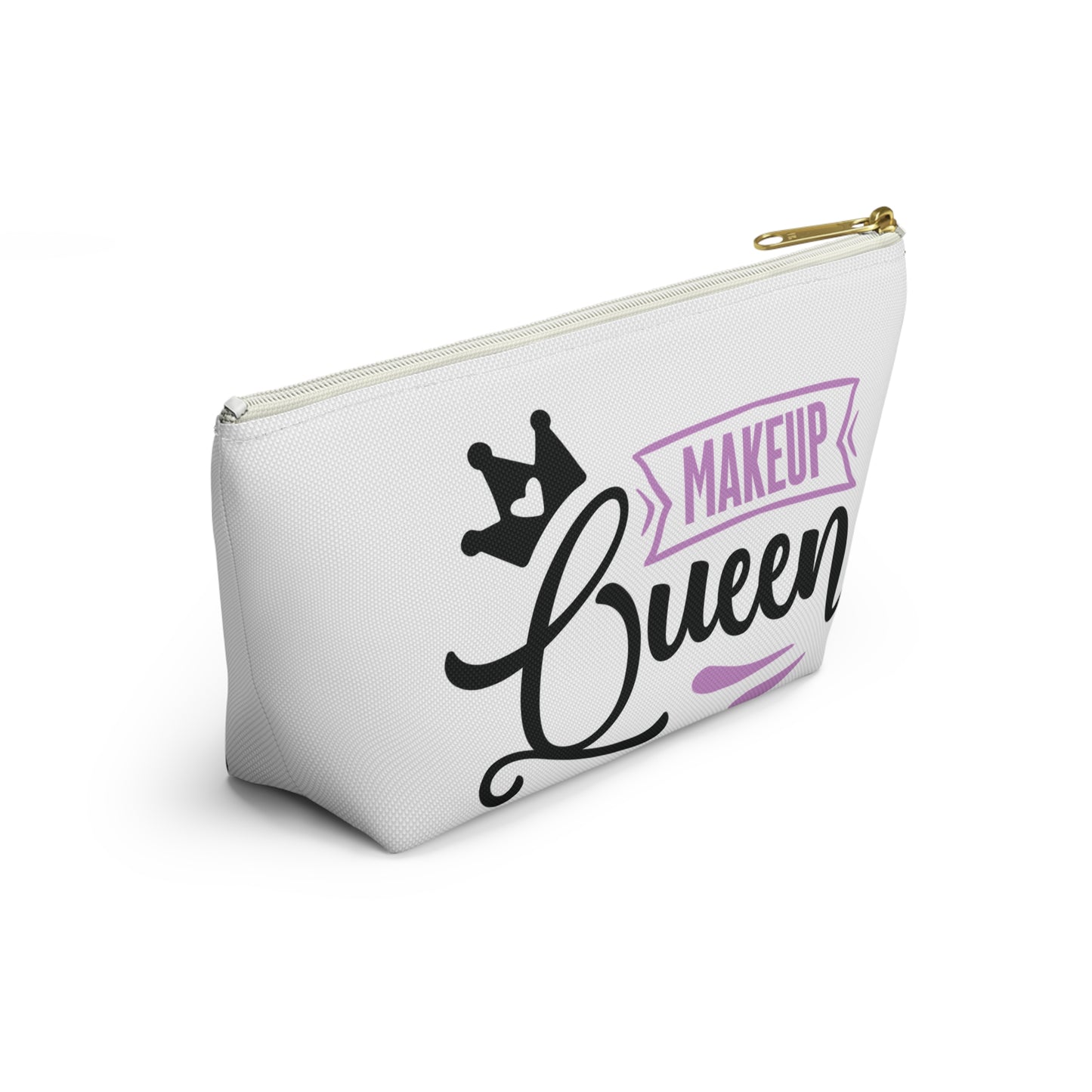 Accessory Pouch – "Makeup Queen" Purple Makeup Bag