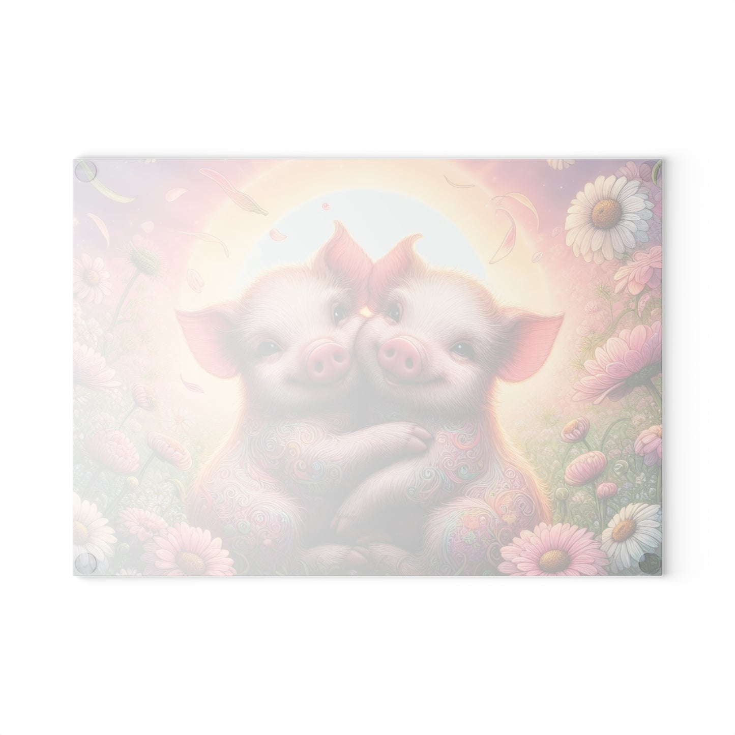 🐷🌸 Piglet Pals Cutting Board – Whimsical Farmhouse Charm for Your Kitchen 🌞
