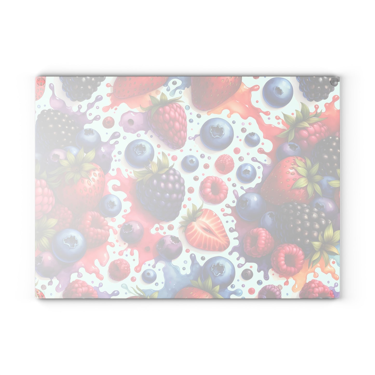 🍓🍇 Mixed Berry Splash Cutting Board – A Berry Beautiful Kitchen Essential!