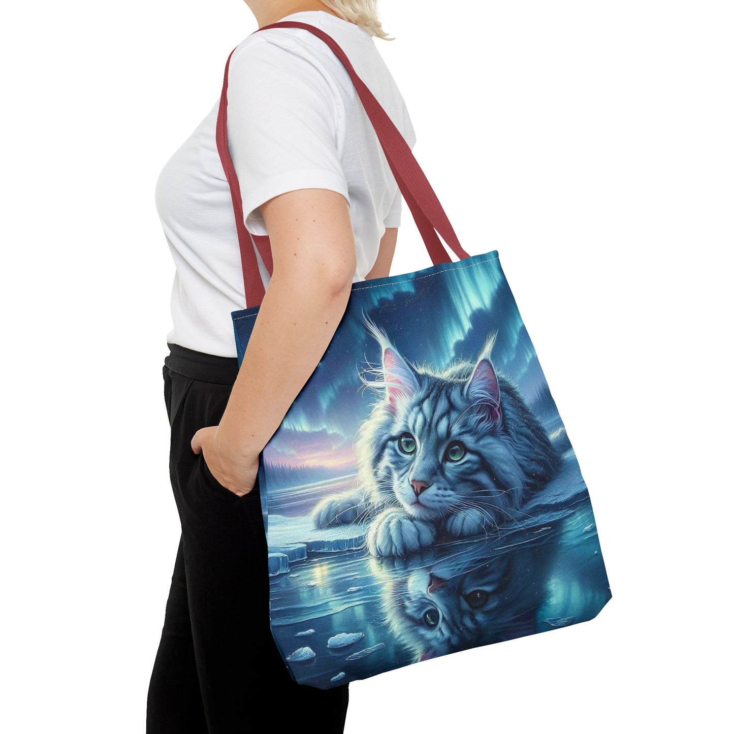Bolso de mano Majestic Maine Coon Cat: duradero, elegante y reutilizable, ideal para amantes de los gatos, dueños de mascotas, para ir de compras, leer libros y para uso diario.