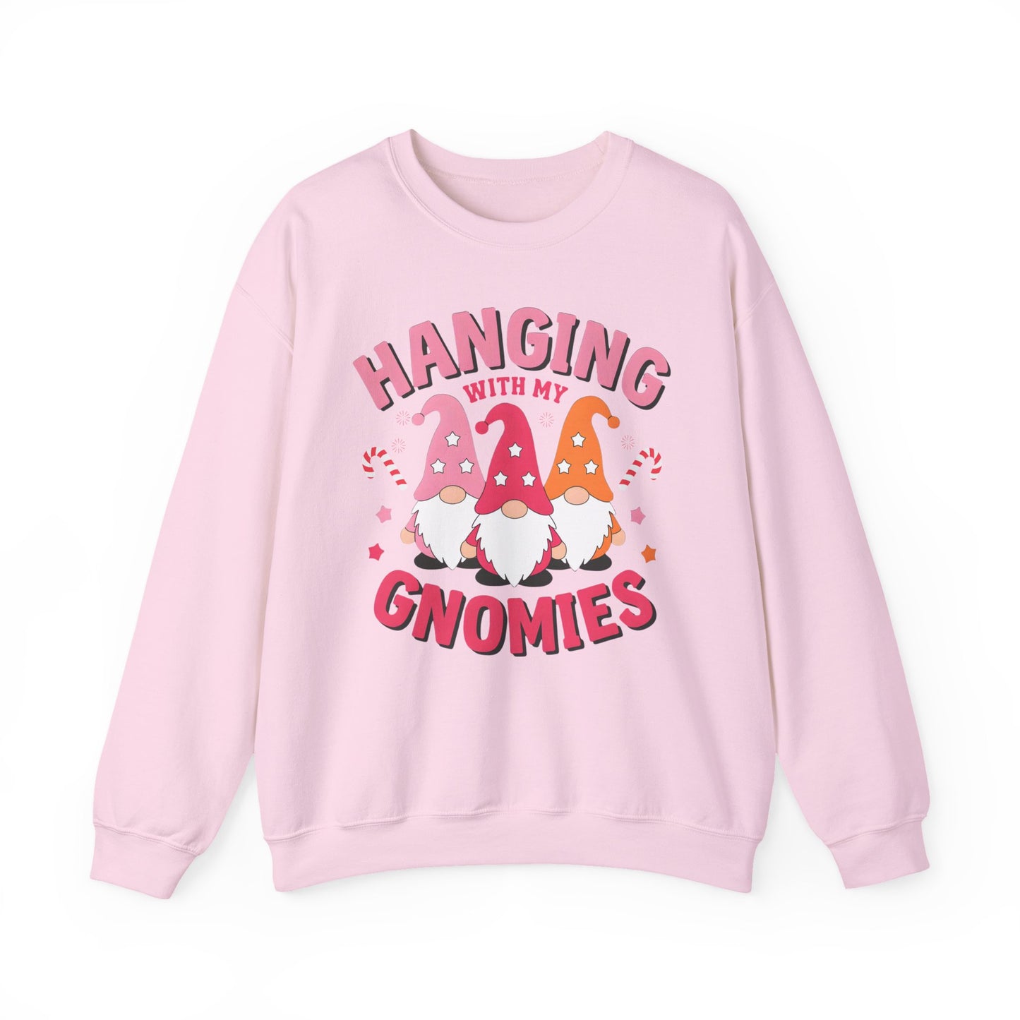 🎀 Hanging With My Gnomies Women’s Sweatshirt – Cute Holiday Matching Vibes