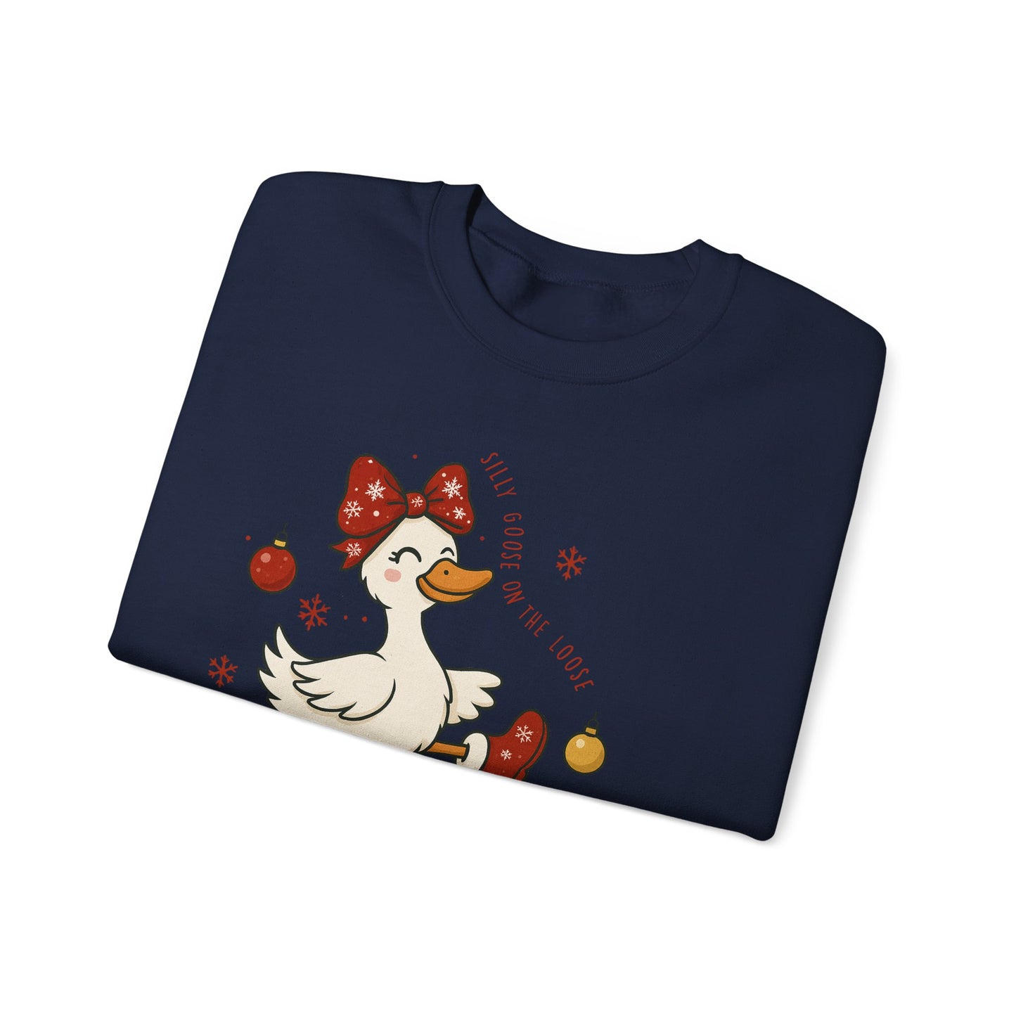 🪿🎁 Silly Goose on the Loose Sweatshirt – Whimsical Holiday Cheer ❄️✨