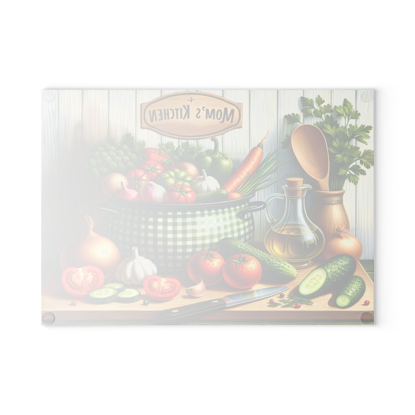 Tabla de cortar verduras del huerto de mamá: un encanto hogareño y saludable