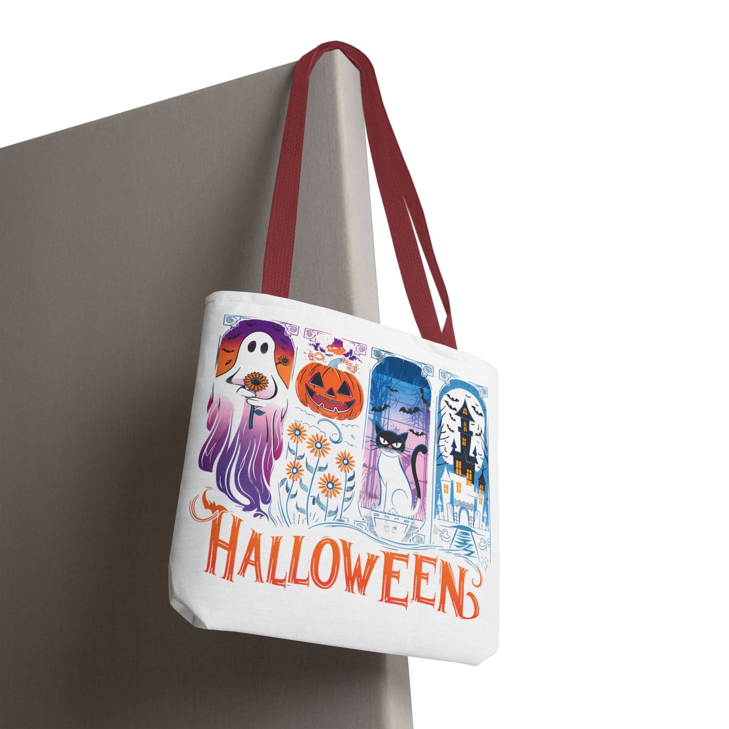 🎃 Haunted Halloween Tote Bag – Spooky Style with Autumn Vibes 👻